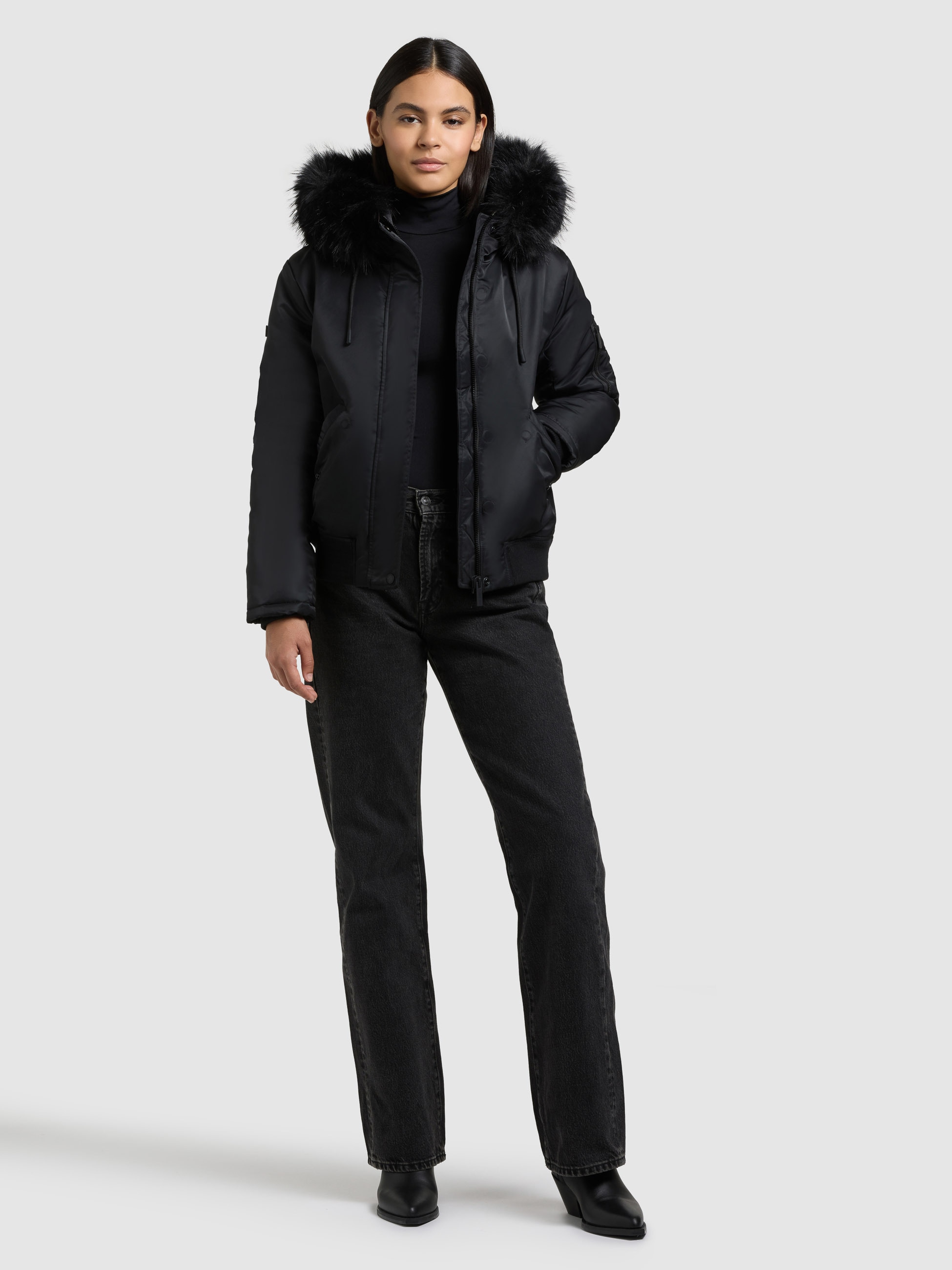 khujo Bomberjacke »TYLA«, mit Kapuze