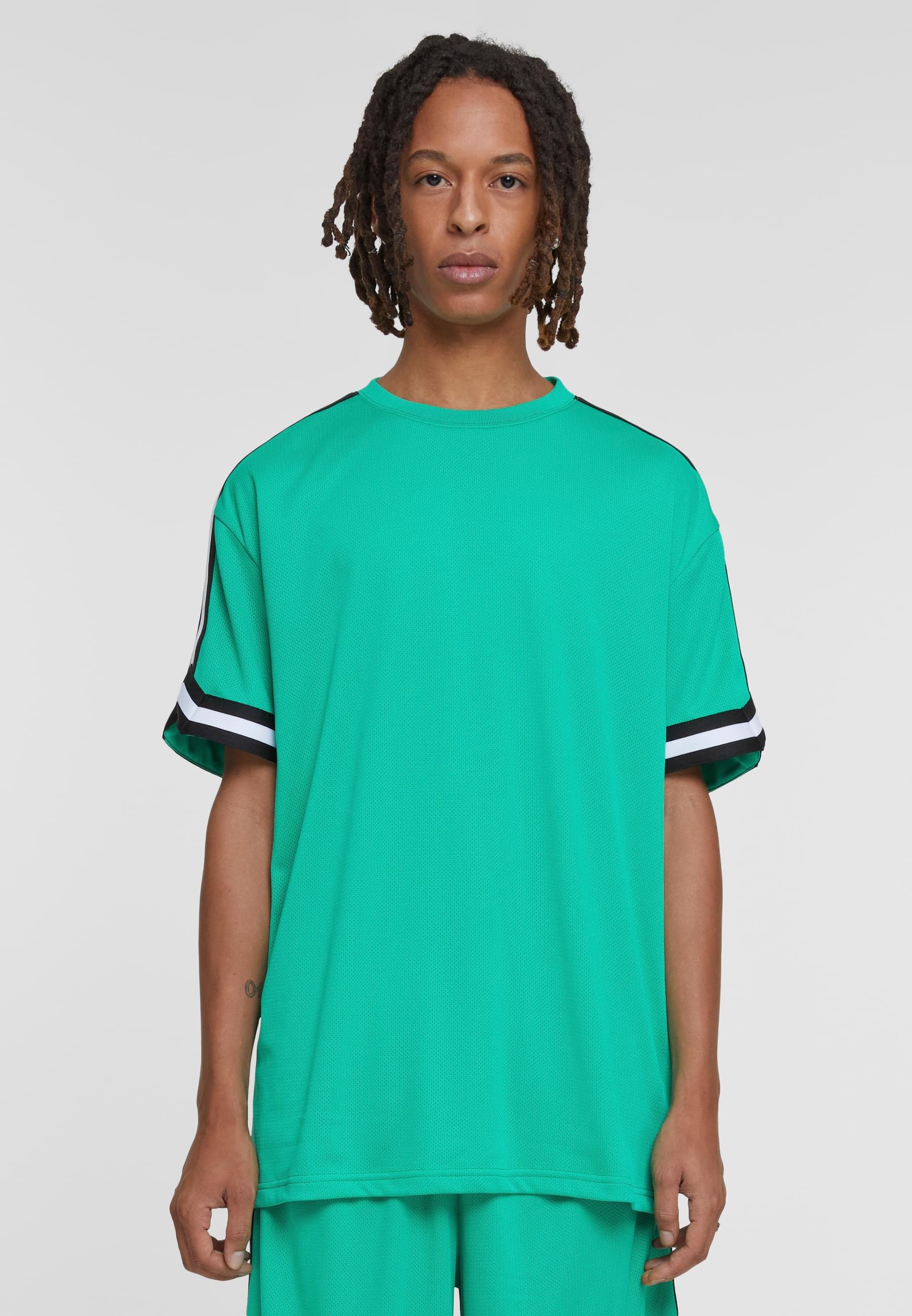 URBAN CLASSICS T-Shirt »Urban Classics Herren Oversized Stripes Mesh Tee«, (1 tlg.)
