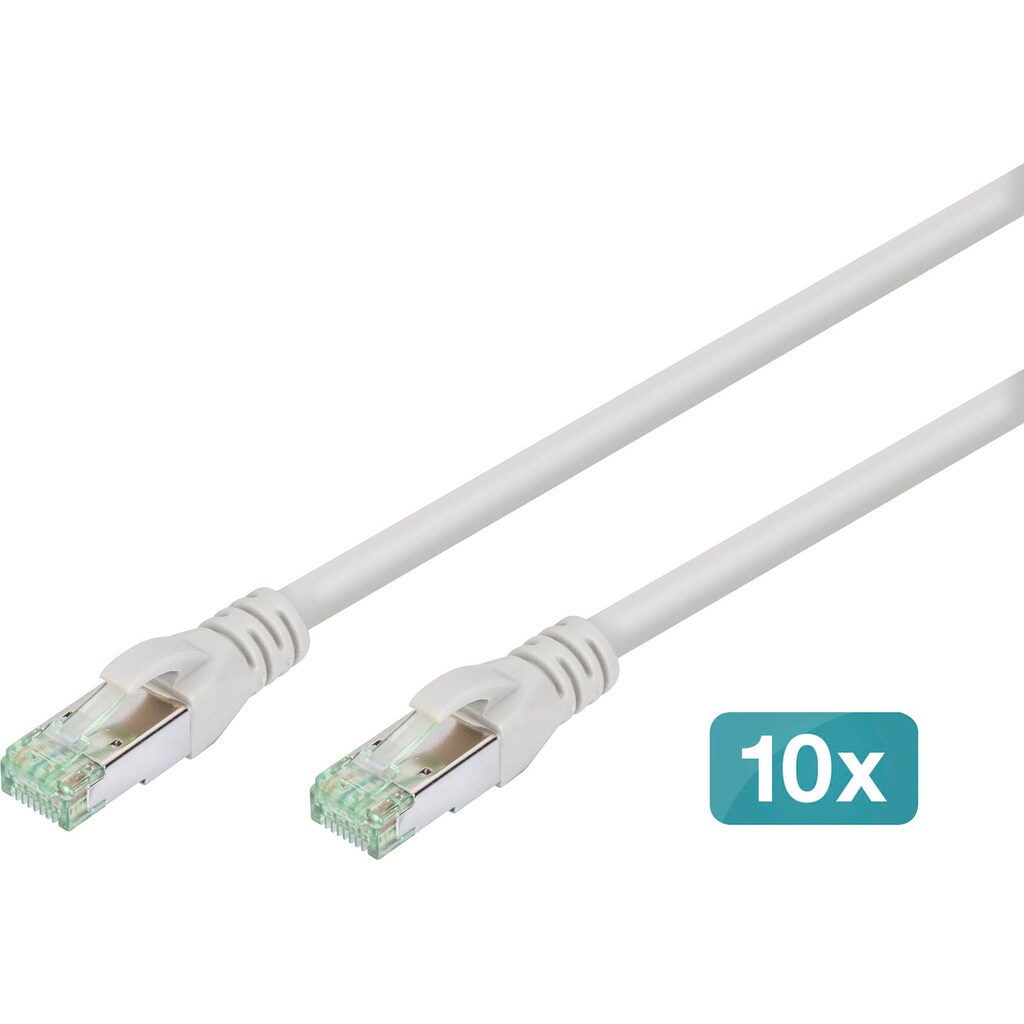Digitus LAN-Kabel »CAT 8.1 S/FTP Patchkabel«, RJ-45 (Ethernet), 50 cm
