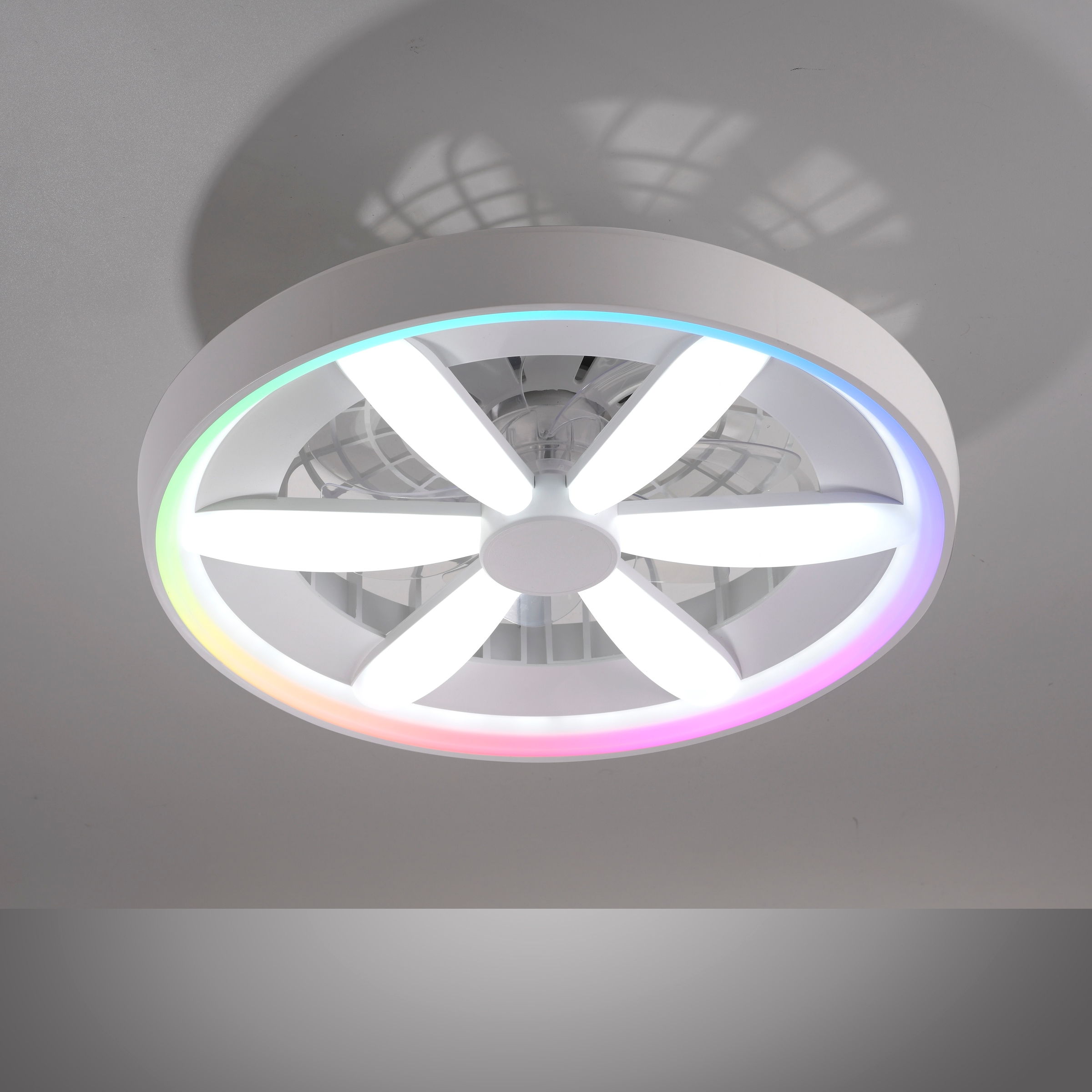 JUST LIGHT LED Deckenleuchte »AEROLUX« LED-Board 1 Stk. warmweiß - kaltweiß mit Ventilator, dimmbar, CCT 2700-6500K, RGB, Memory-/ Timerfunktion