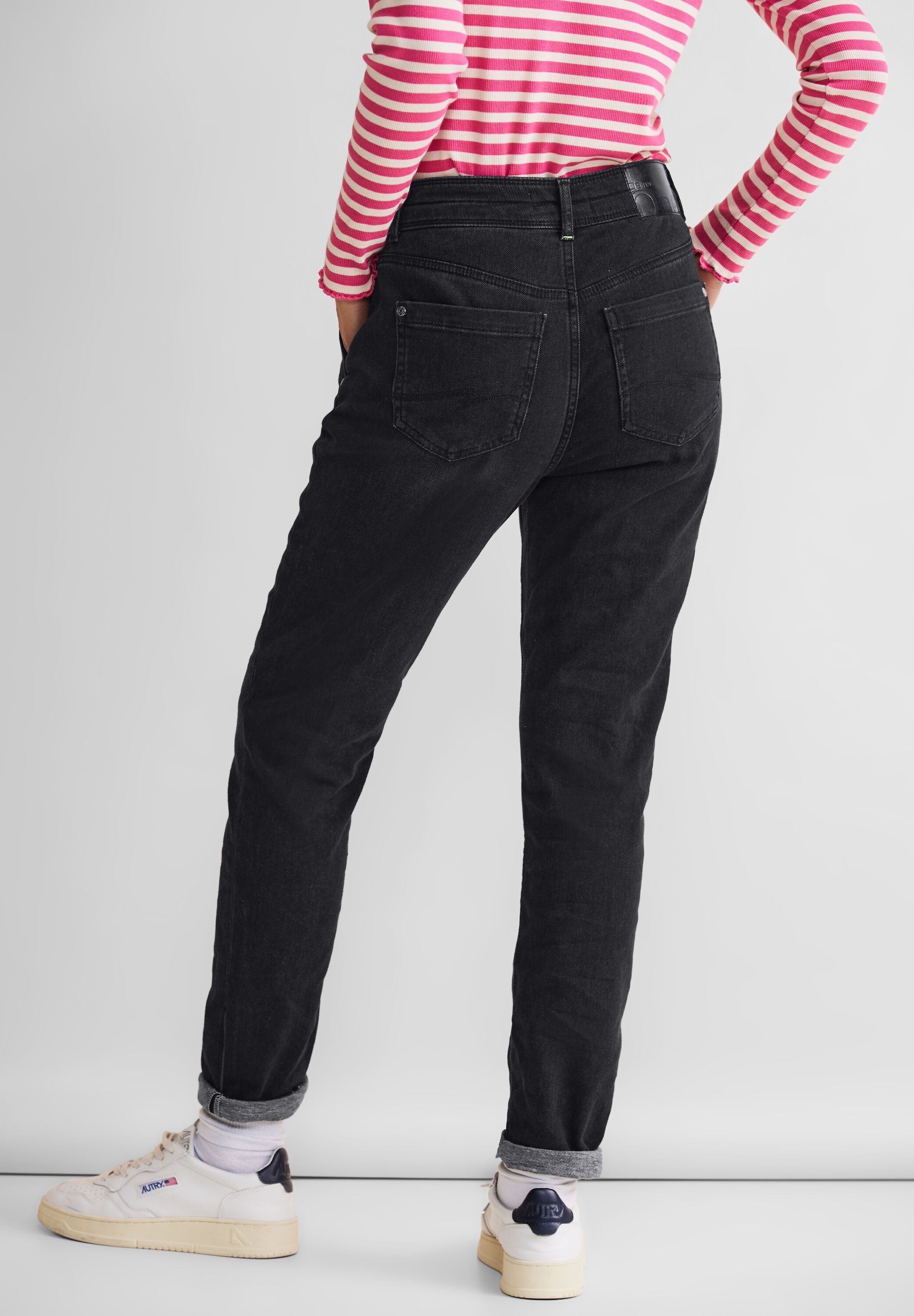 STREET ONE Loose-fit-Jeans "Bonny", mit Kordel günstig online kaufen