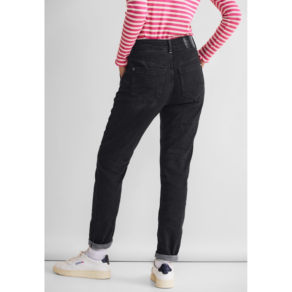 STREET ONE Loose-fit-Jeans, High Waist