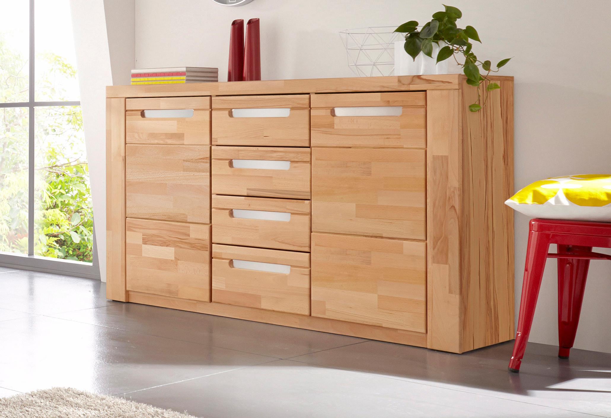 Woltra Sideboard »Kolding«, Breite 140 cm mit 4 Schubkästen