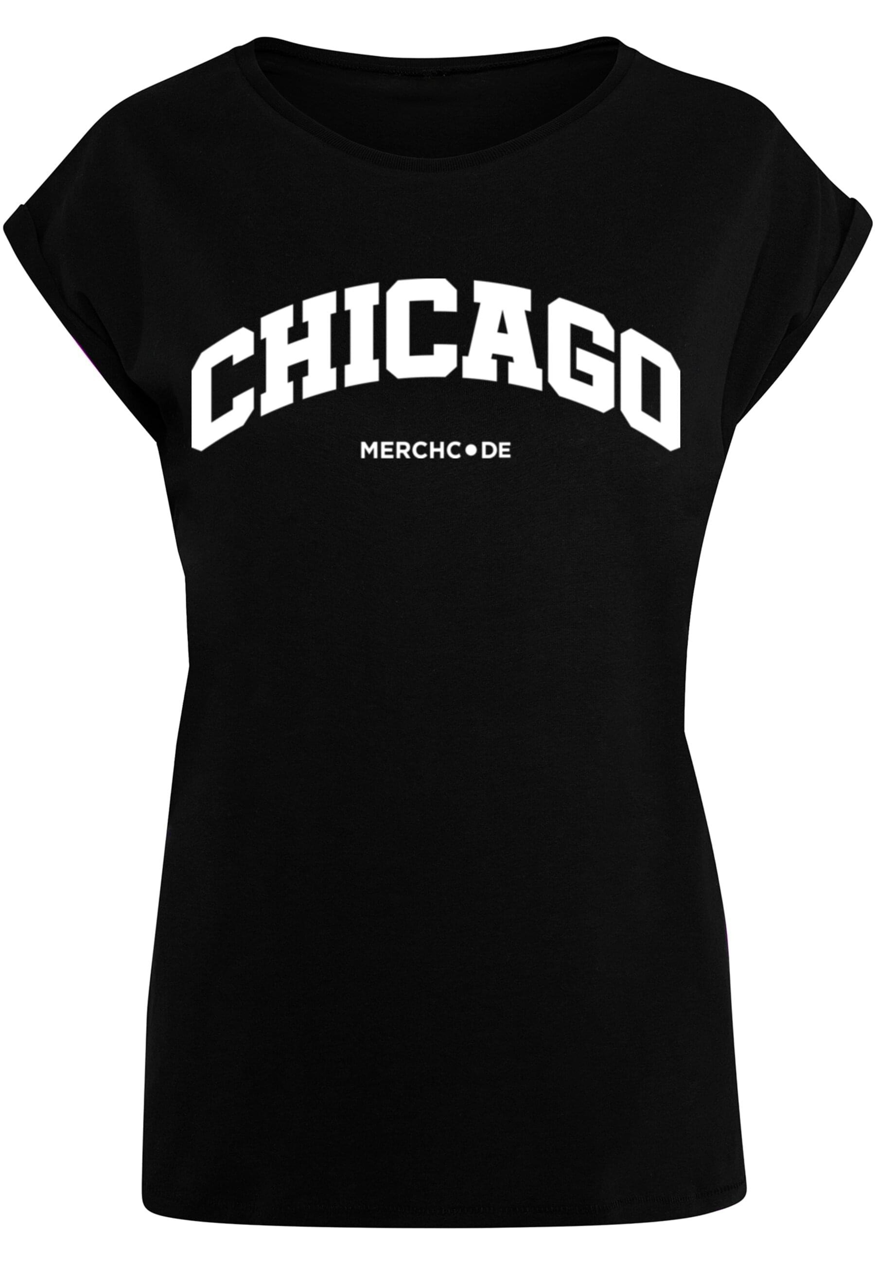 Merchcode T-Shirt "Merchcode Damen Ladies Chicago Wording - T-Shirt" günstig online kaufen