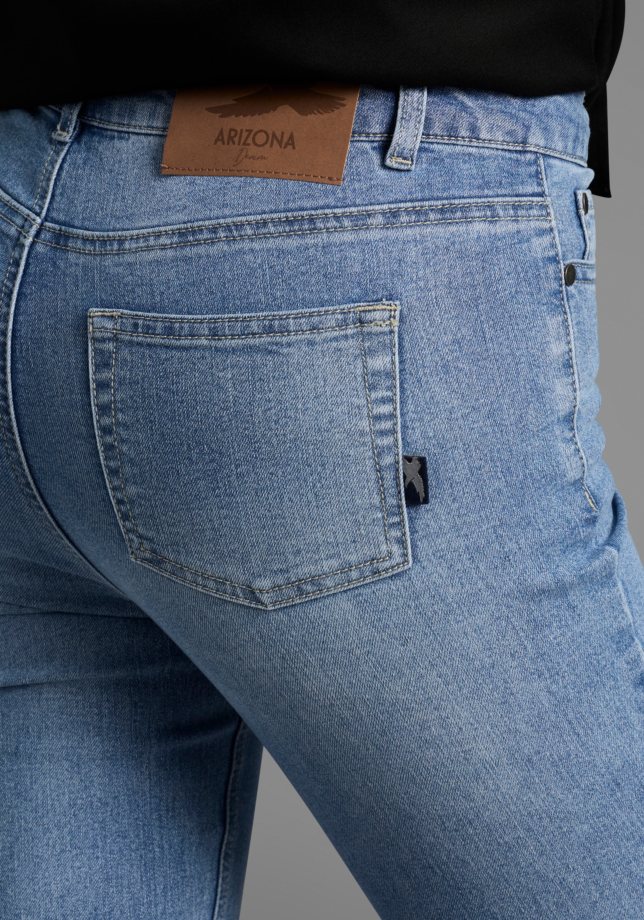 Arizona 7/8-Jeans »Shaping«, eng anliegend, Röhrenjeans, Used-Waschung, High-Waist, 7/8-Länge