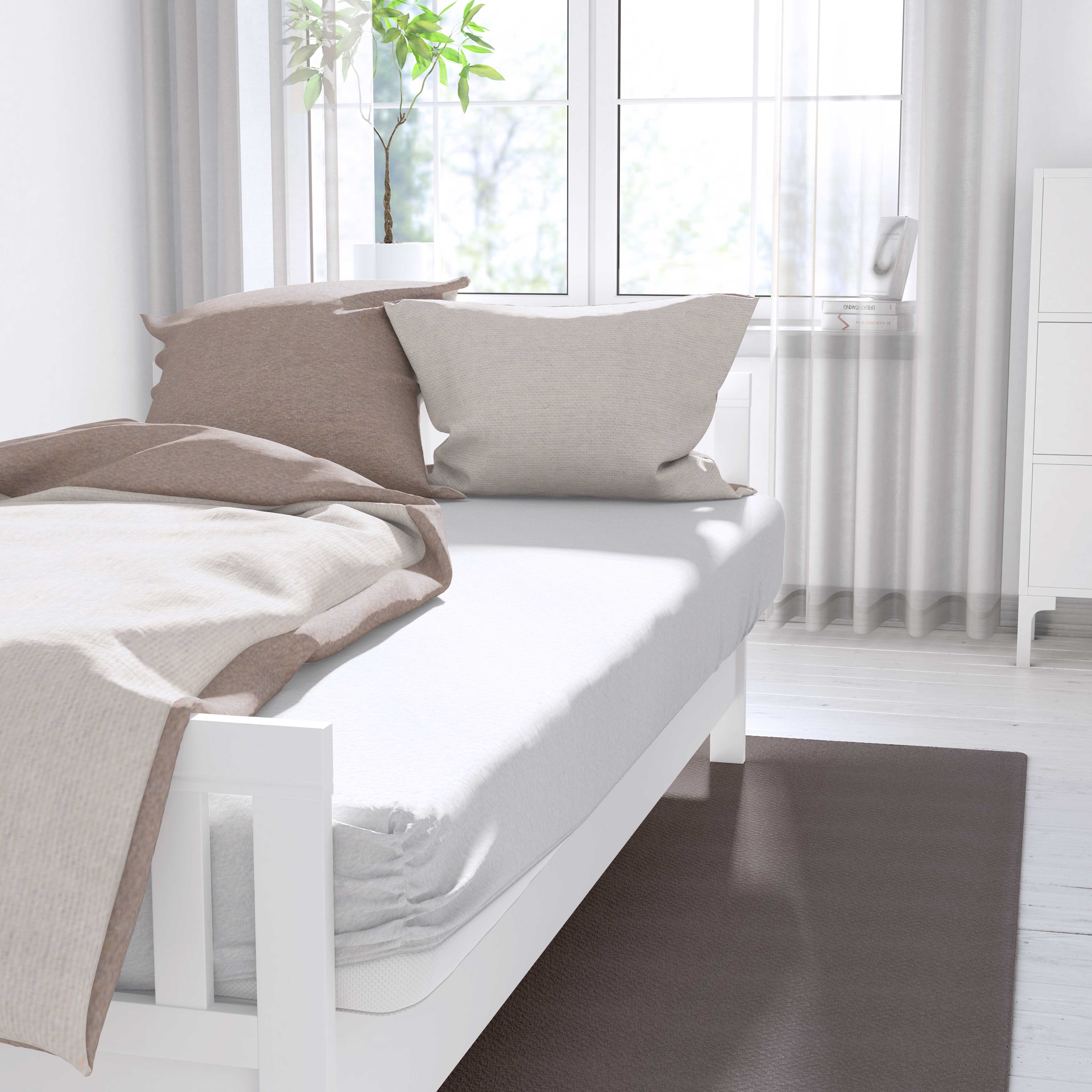 SETEX Bettlaken »Frottee« kuschelig weiches Qualitäts-Spannbetttuch mit elastischem Gummizug