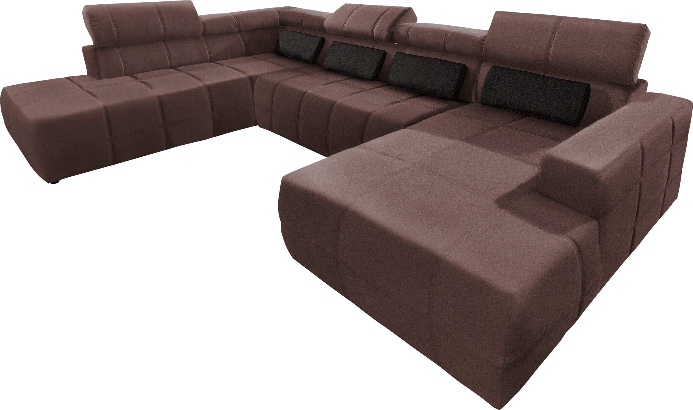 DOMO collection Wohnlandschaft "Brandon, whlw. mit Sitztiefenverstellung, w günstig online kaufen