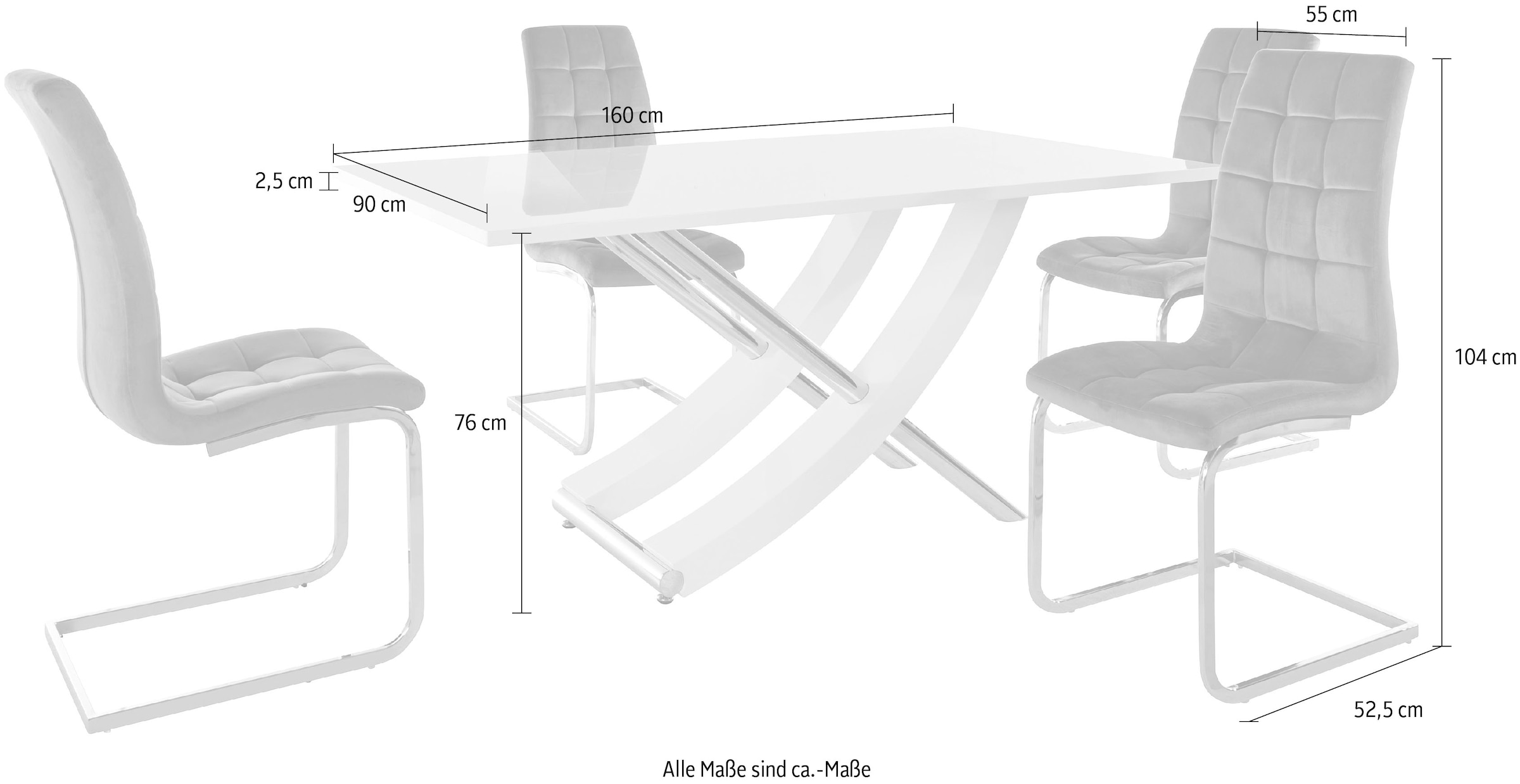 INOSIGN Essgruppe »Kaleo/Lola«, (5 tlg.)