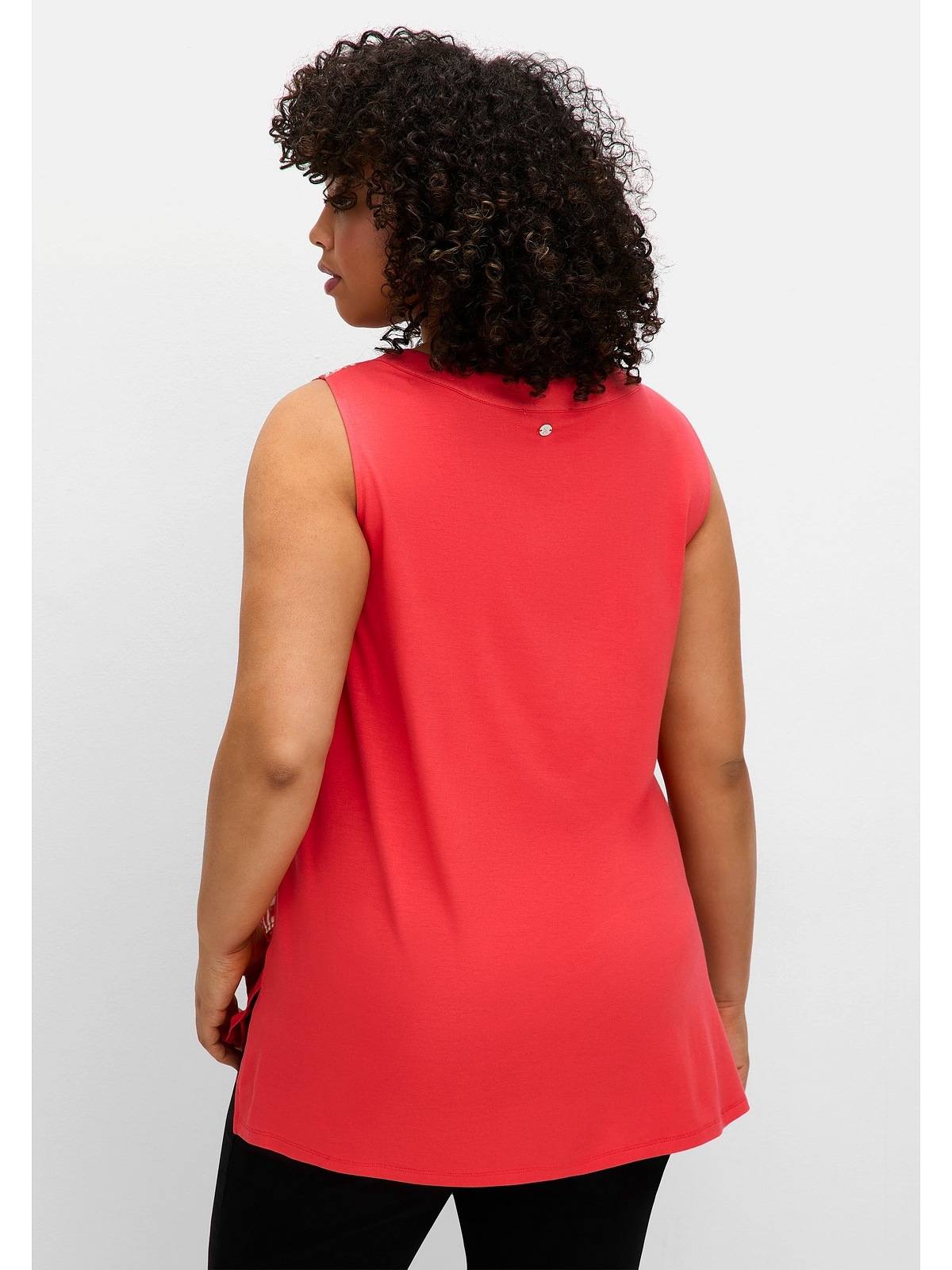Sheego Tanktop "Große Größen", doppellagig mit Chiffon günstig online kaufen