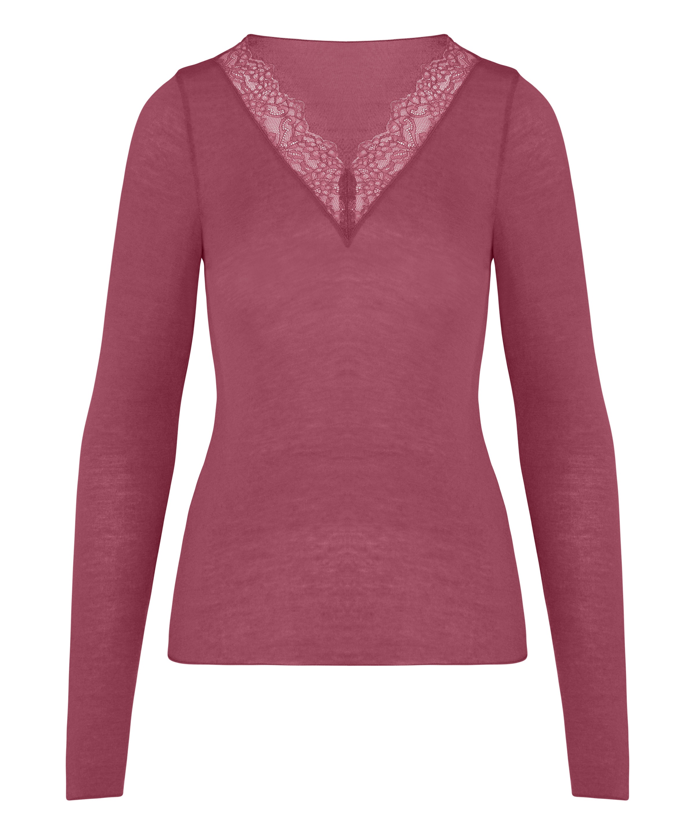 Hunkemöller Pyjama »super soft Lace V-Neck shirt with Cashmere«