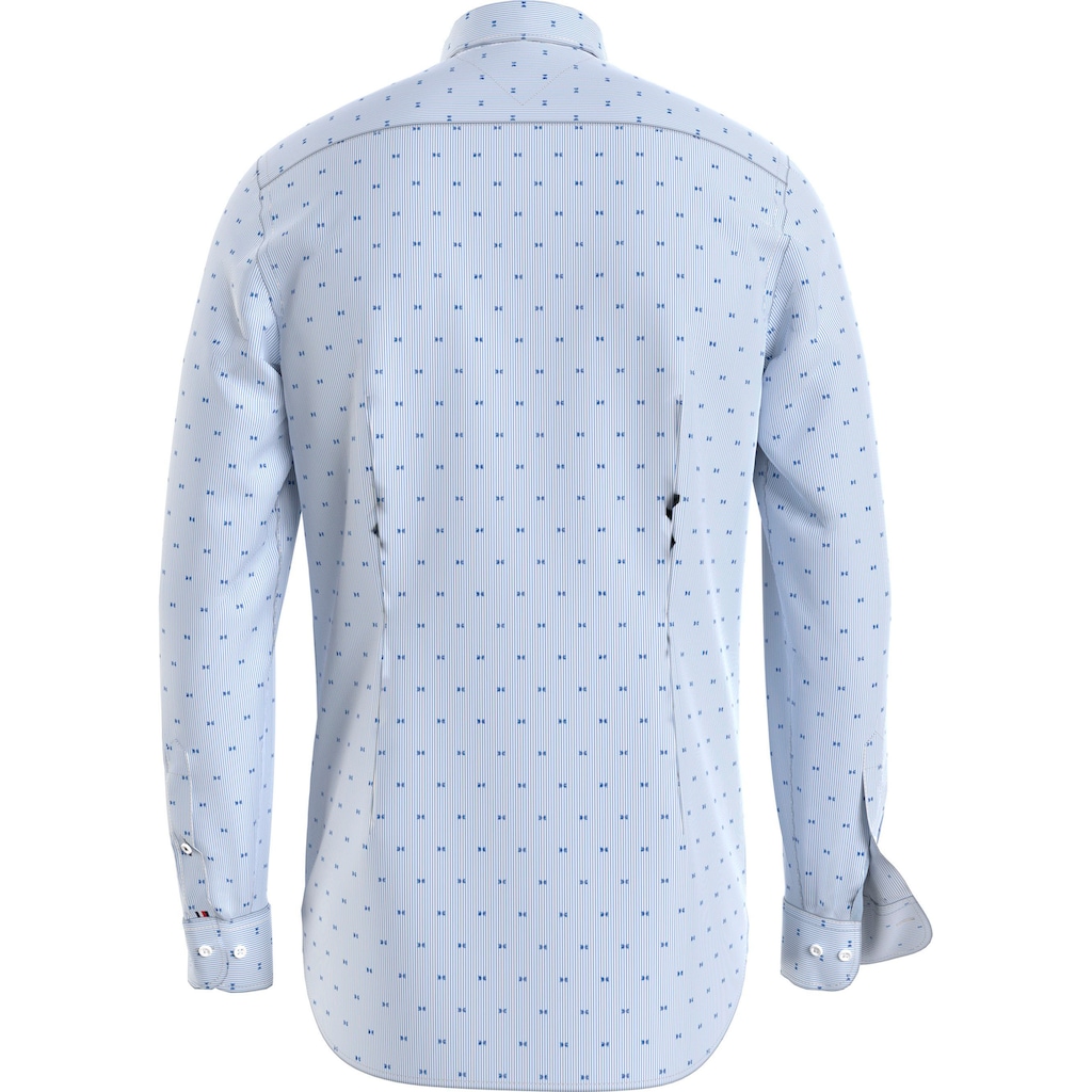 Tommy Hilfiger Langarmhemd »FIL COUPE SF SHIRT«, mit durchgehender Knopfleiste