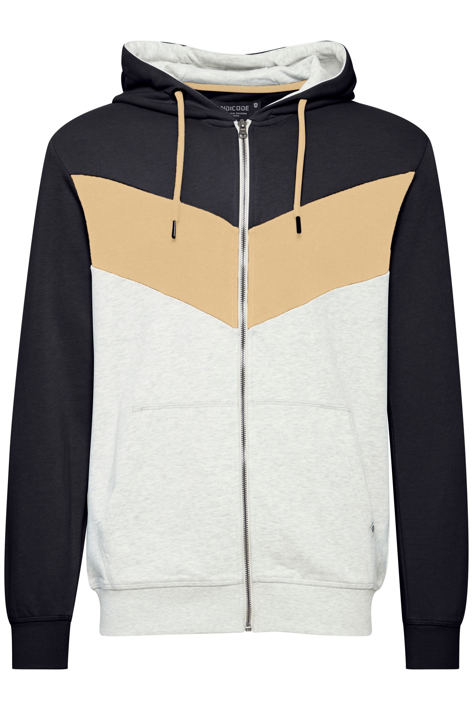 Indicode Kapuzensweatjacke "Kapuzensweatjacke IDPock" günstig online kaufen