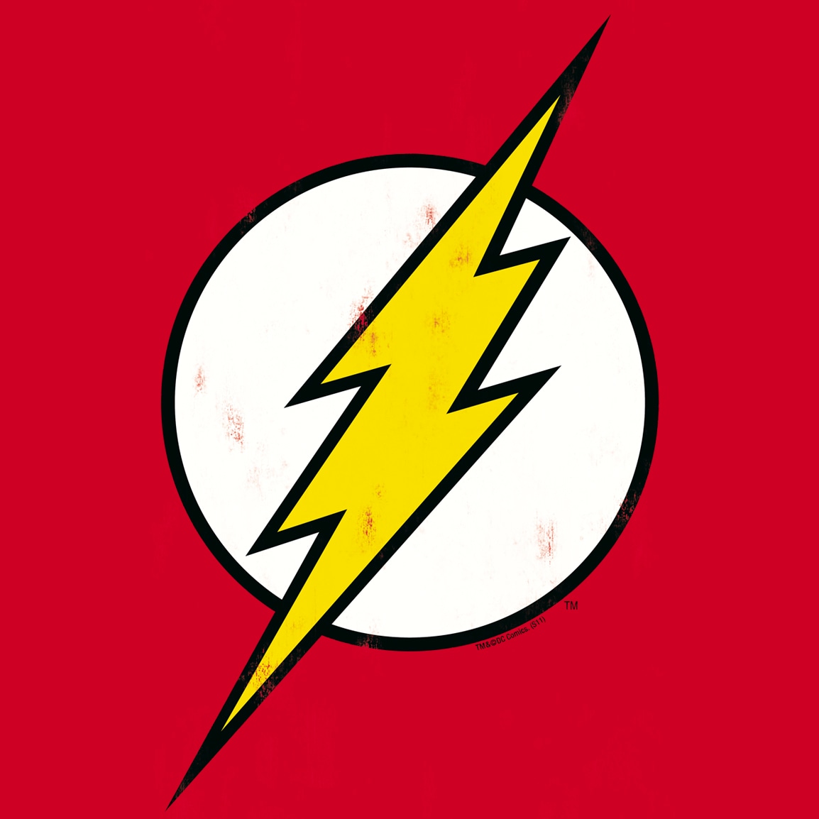 LOGOSHIRT T-Shirt »Der Rote Blitz Logo - DC - Flash«, mit coolem Frontdruck
