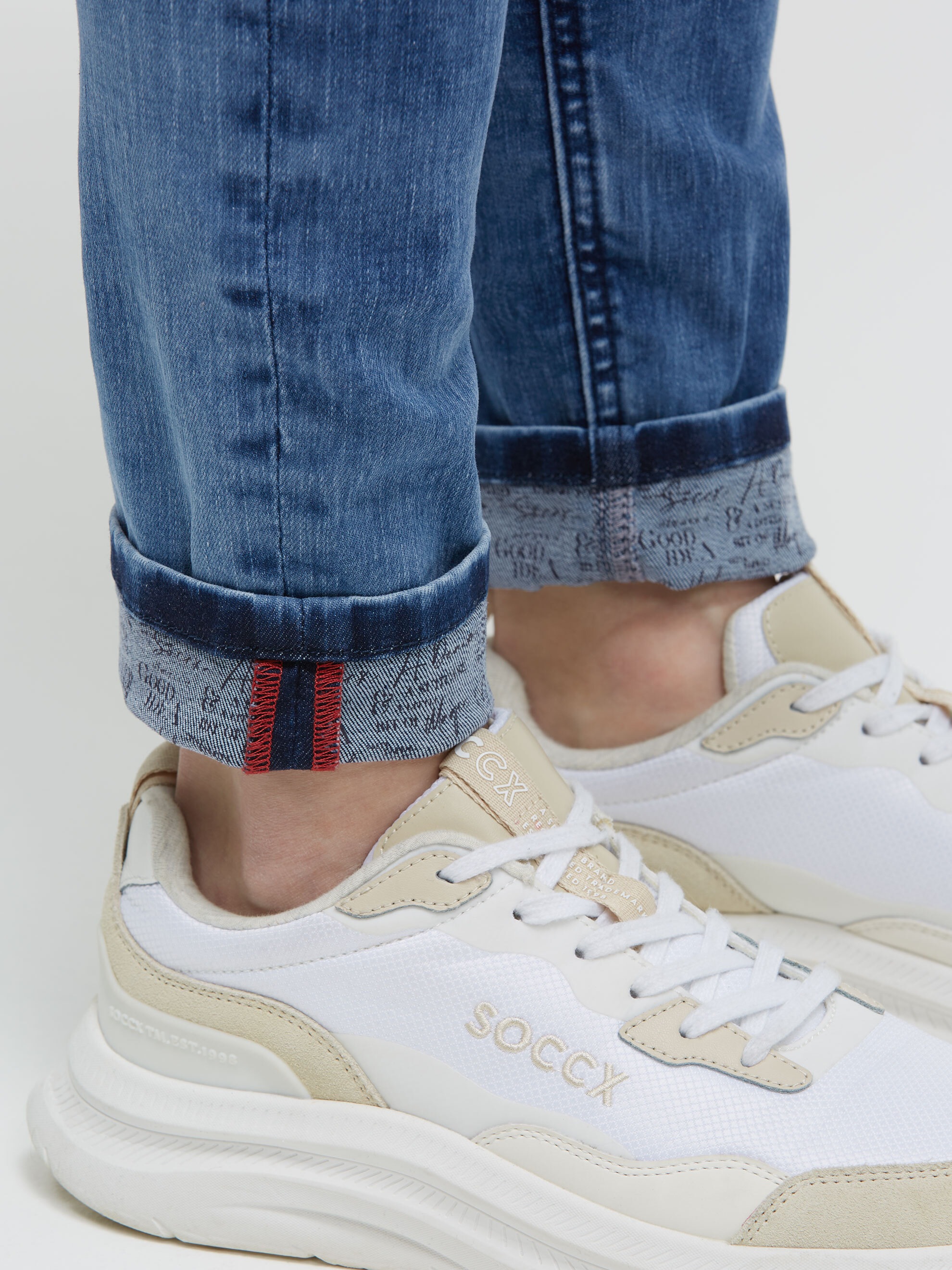 SOCCX Slim-fit-Jeans mit schmalem Bein