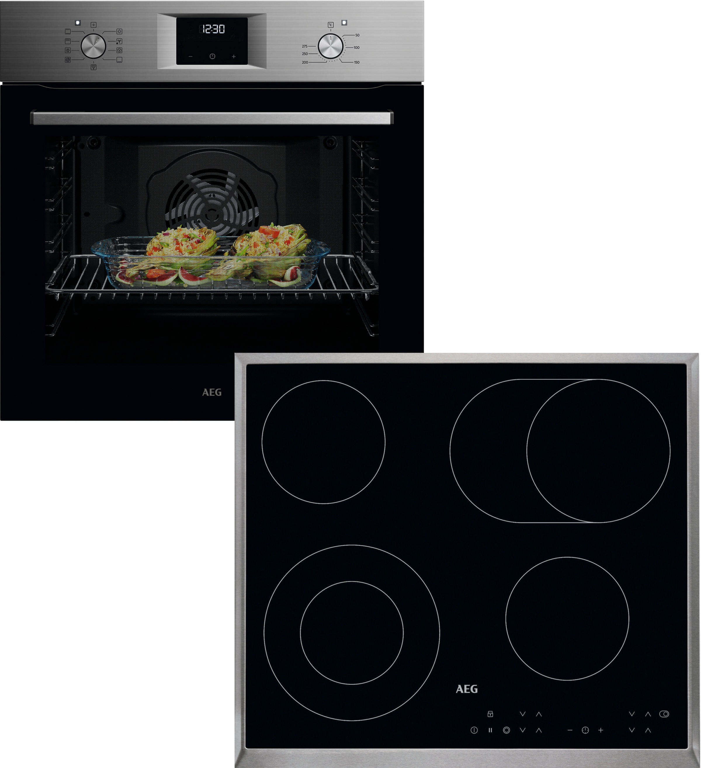 AEG Backofen-Set "HH24BSM" Aqua Clean Grillfunktion und gleichmäßige Garerg günstig online kaufen