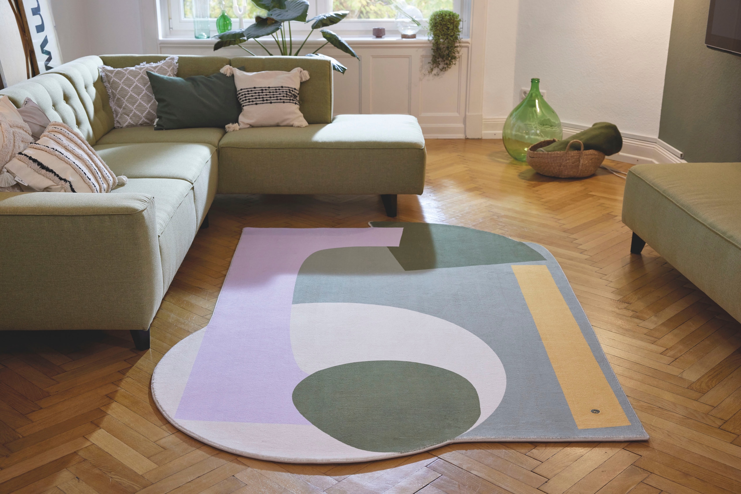TOM TAILOR HOME Teppich »Shapes Motivform, - Kurzflor, | Design bedruckt, EIGHT«, modernes BAUR