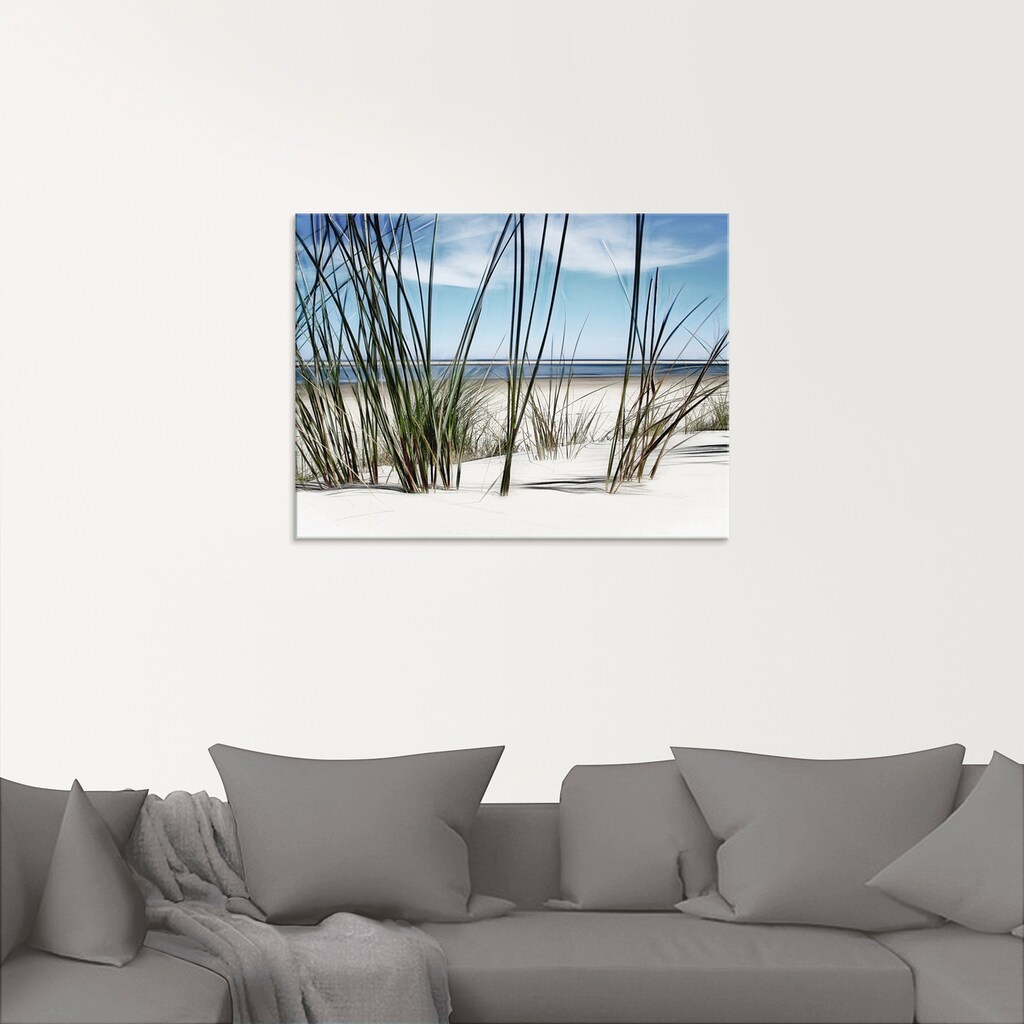 Artland Glasbild »Düne«, Strand, (1 St.)