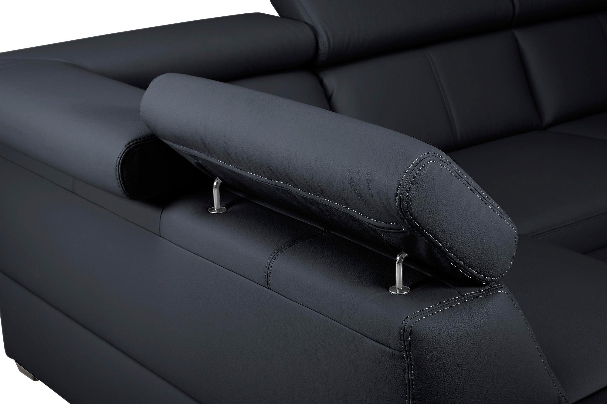 exxpo - sofa fashion Ecksofa »Salerno, klassisch modernes Funktionssofa, hoher Sitzkomfort, L-Form«, inkl. Kopf- und Armteilverstellung, wahlweise mit Bettfunktion