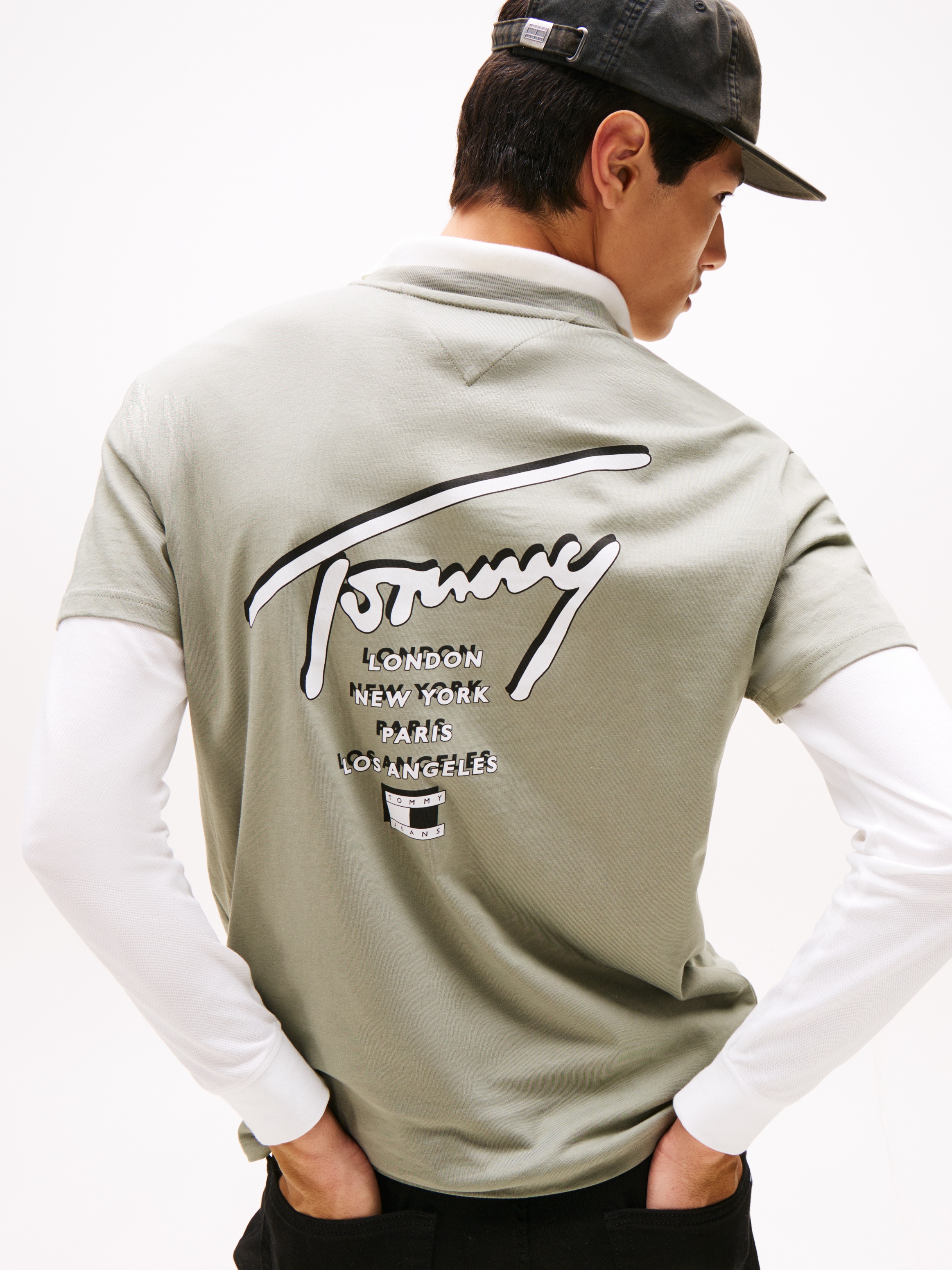 Tommy Jeans T-Shirt "TJM SIGN CITY TEE EXT", Rundhals, regular fit, großer günstig online kaufen