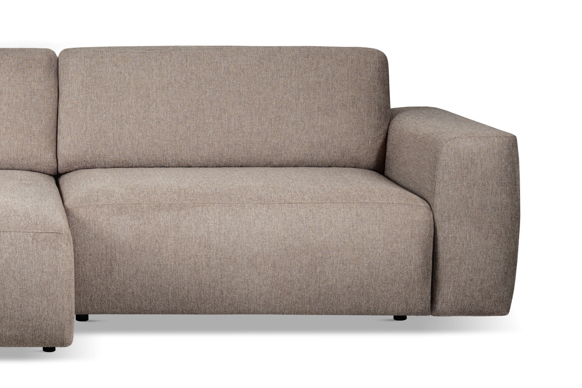 andas Schlafsofa »Noord Schlafecksofa, Breite 250 cm« Cord, Struktur, Webstoff, mit Wellenunterfederung, Massivholzrahmen