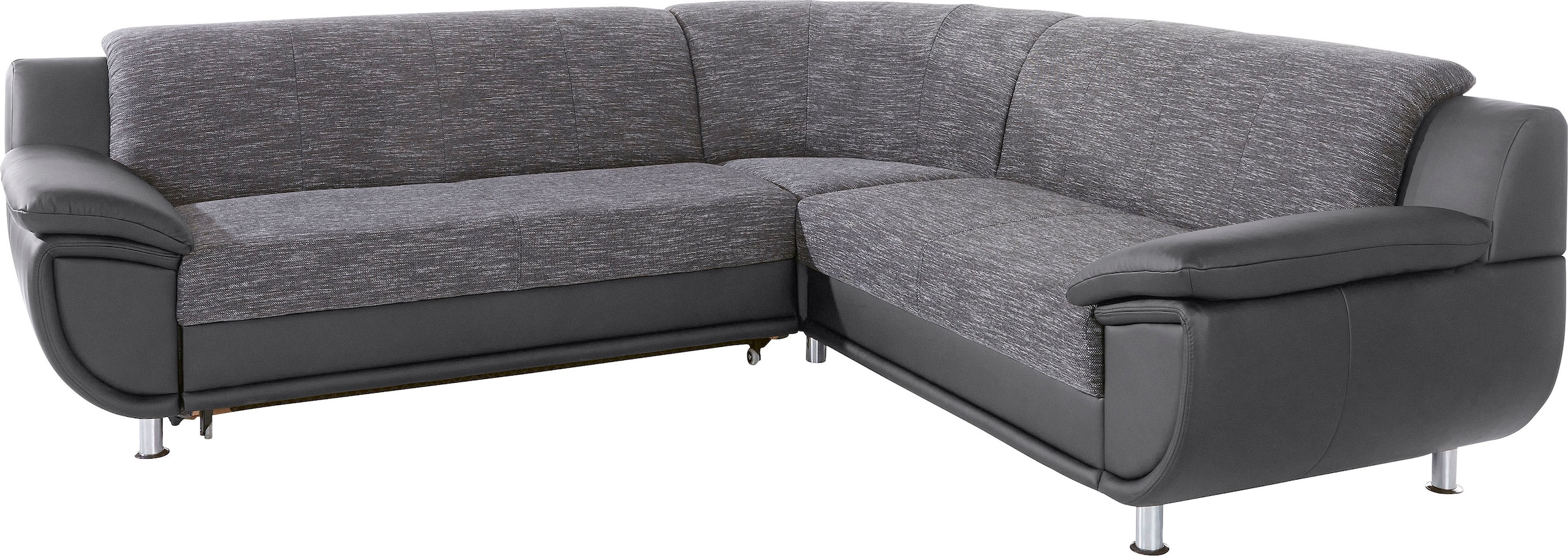 TRENDMANUFAKTUR Ecksofa "Rondo 3, zeitlos und modern, im Materialmix, L-For günstig online kaufen