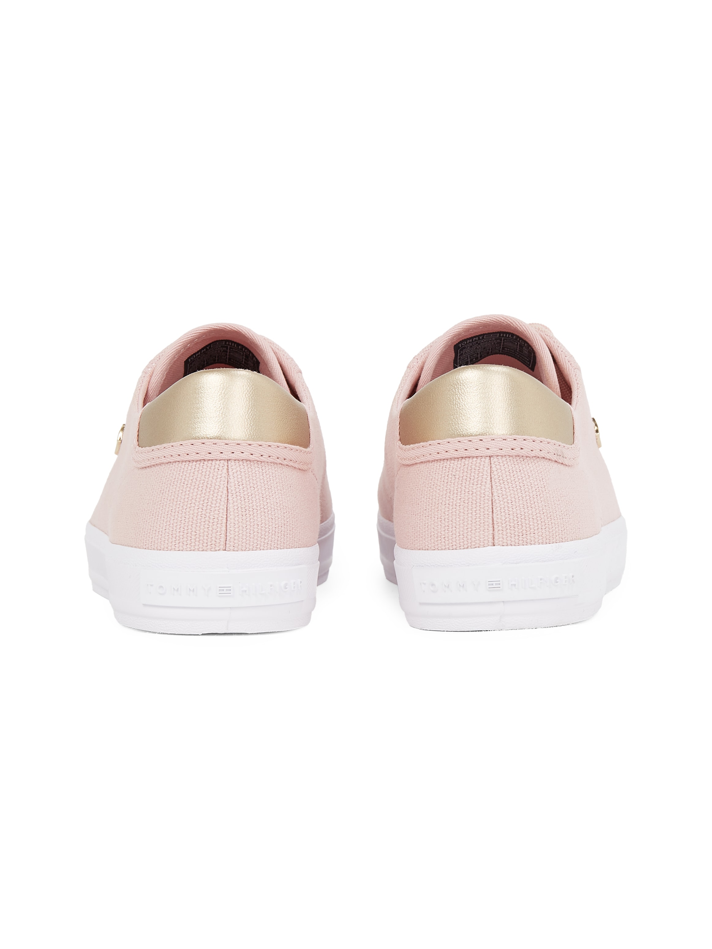 Tommy Hilfiger Plateausneaker »VULC CANVAS LACE UP SNEAKER«, Freizeitschuh, Halbschuh, Schnürschuh, in schmaler Form