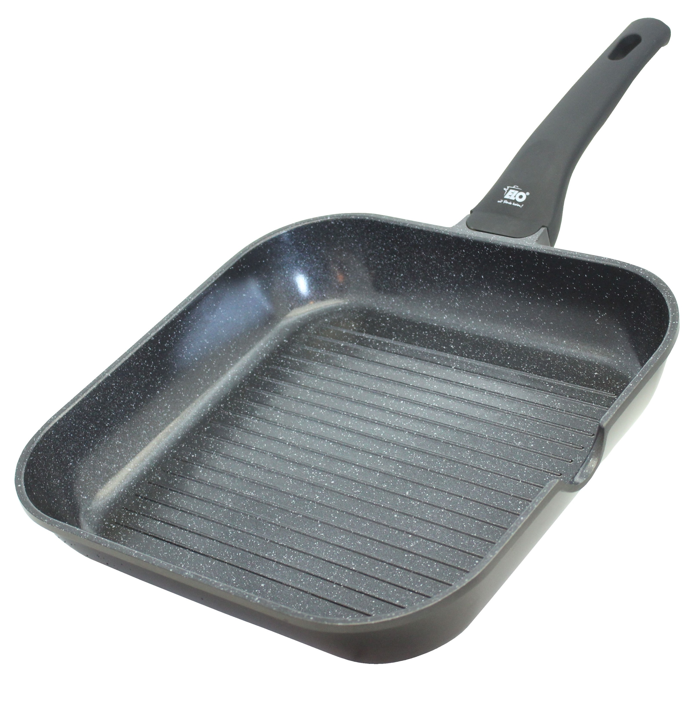 Elo Grillpfanne »Siloncast Grillpfanne 28 cm, mit großer Grillfläche«, Aluminiumguss, (1 tlg.), antihaftbeschichtet, hitzeisolierender Stiel, für alle Herdarten