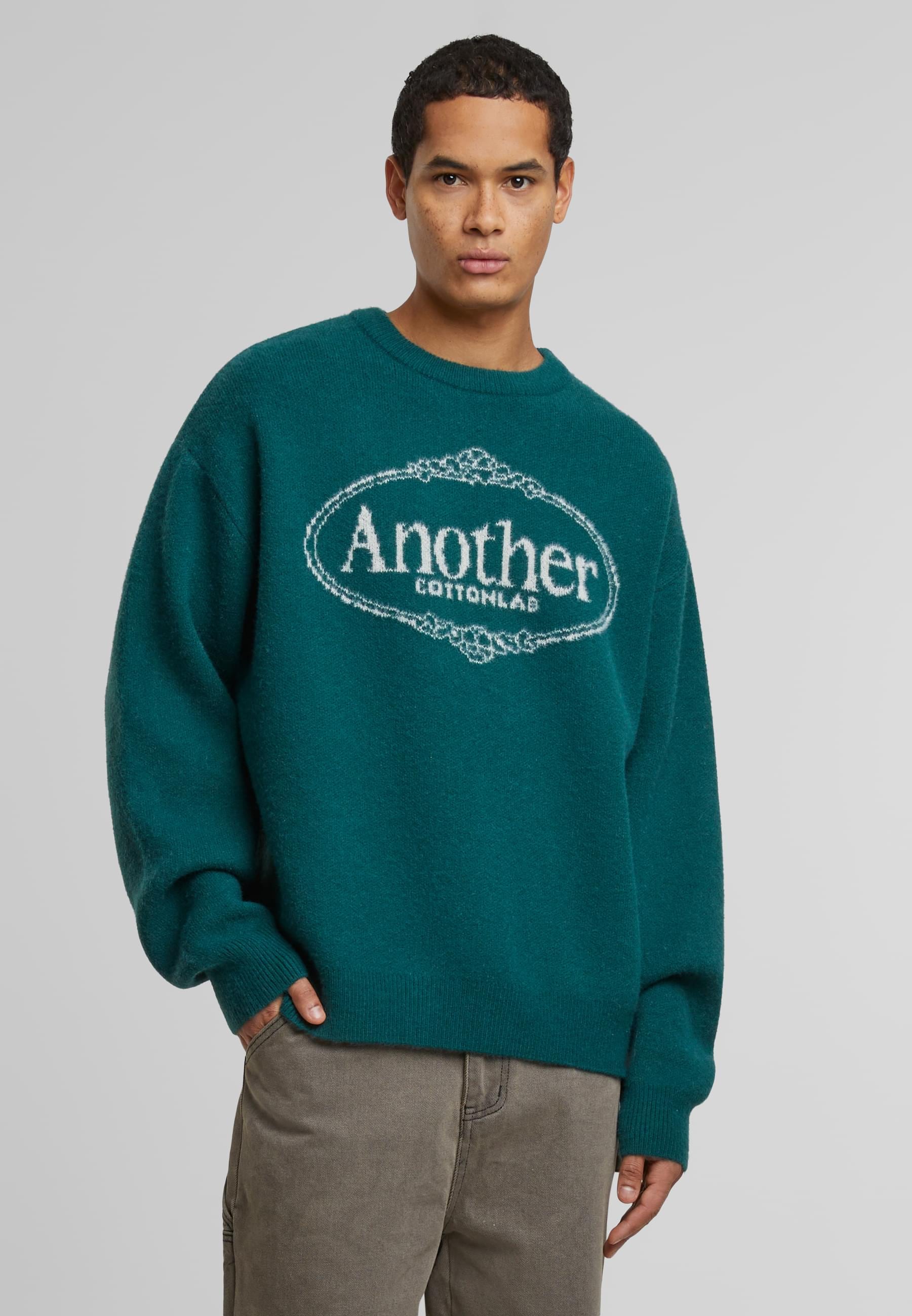 Another Cotton Lab Rundhalspullover »Another Cotton Lab Royal Chest Print Sweater«, (1 tlg.)
