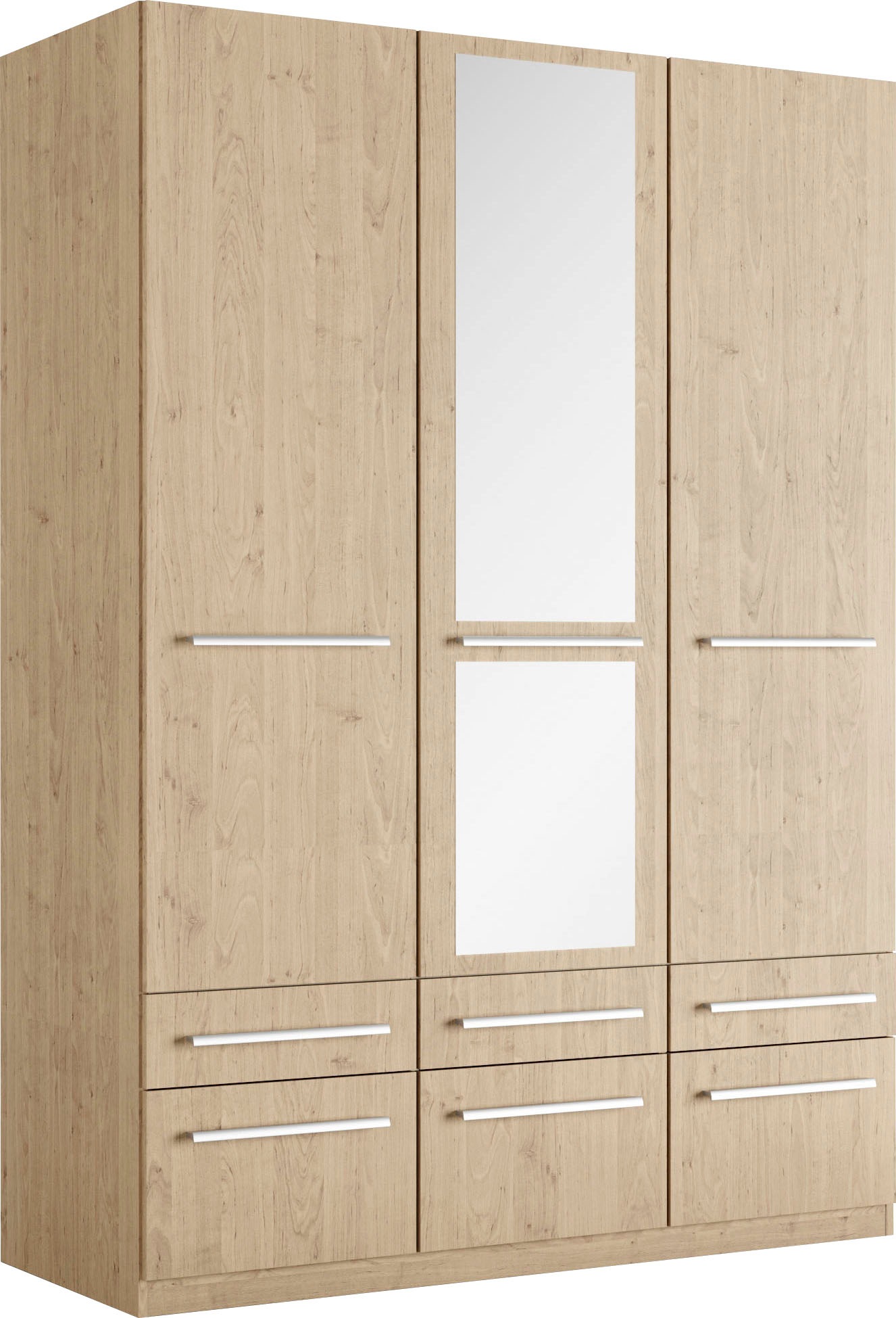 priess Kleiderschrank »Schrank Garderobe Wäscheschrank Barcelona in 5 Breiten«, viel Stauraum, geräumige Schubkästen, mit Spiegel, MADE IN GERMANY