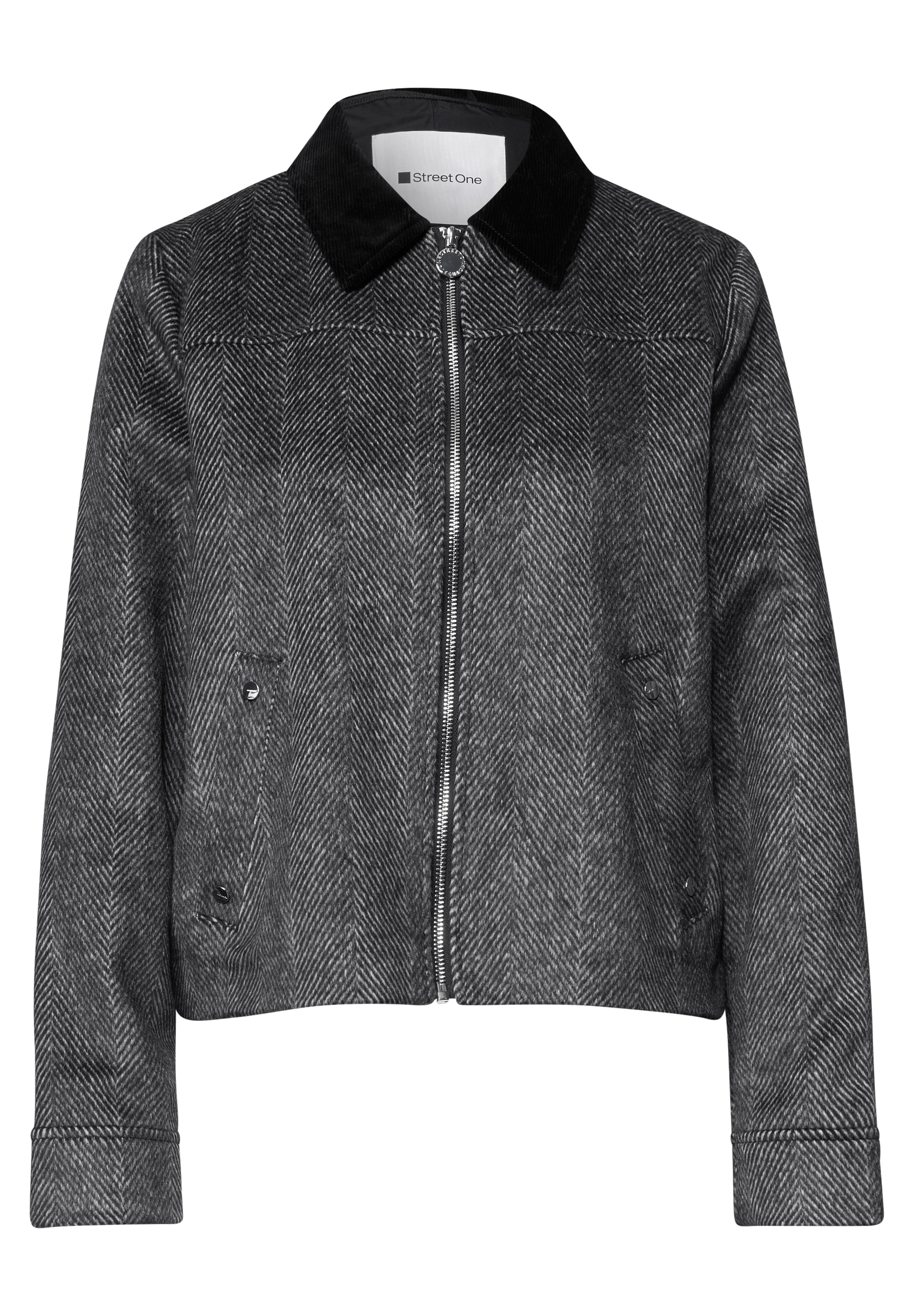 STREET ONE Kurzjacke ohne Kapuze mit Kragen