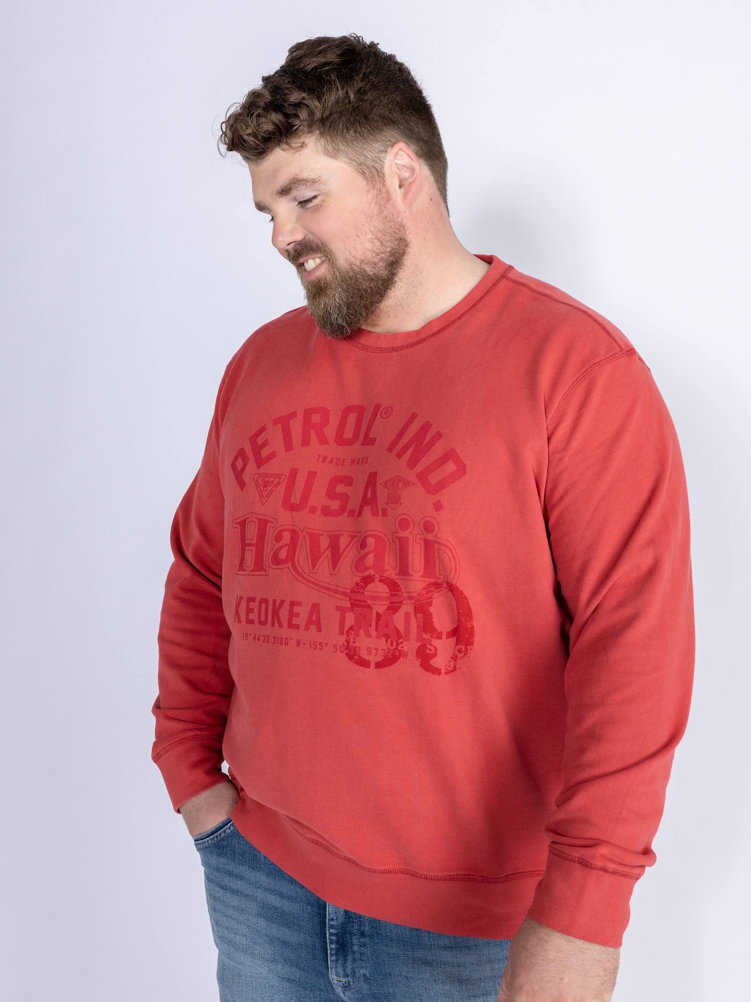 Petrol Industries Sweatshirt Men Sweater Round Neck günstig online kaufen