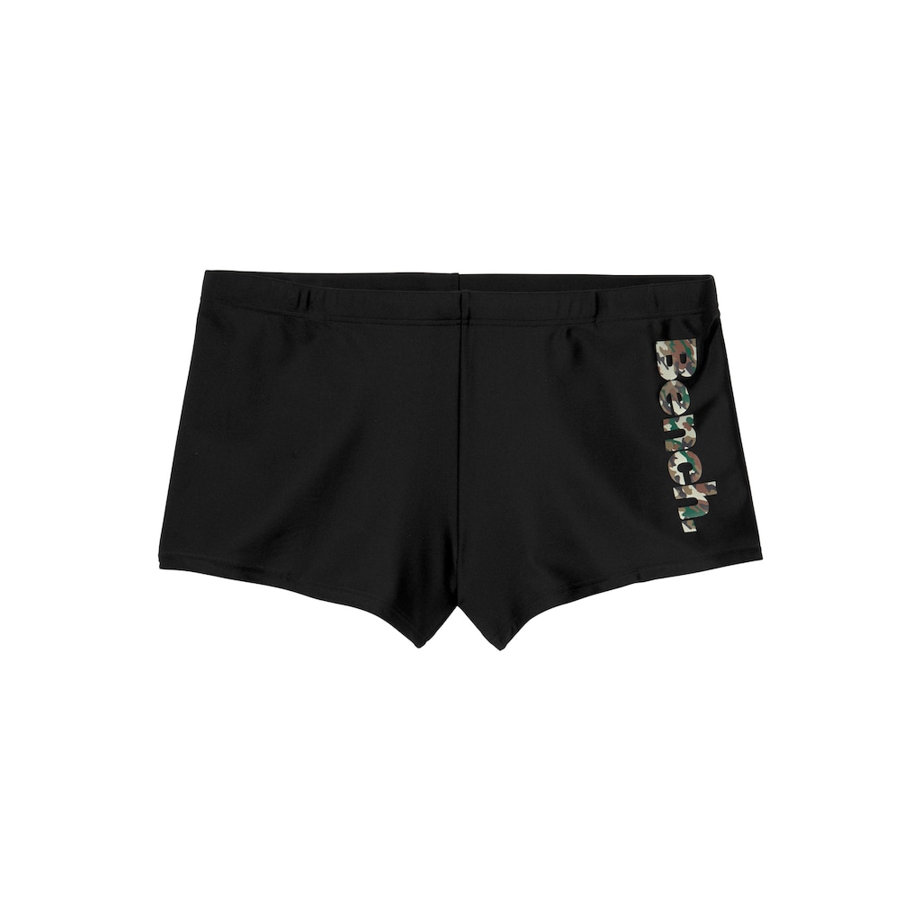 Bench. Boxer-Badehose, mit coolem Logo in Tarnfarben-Optik