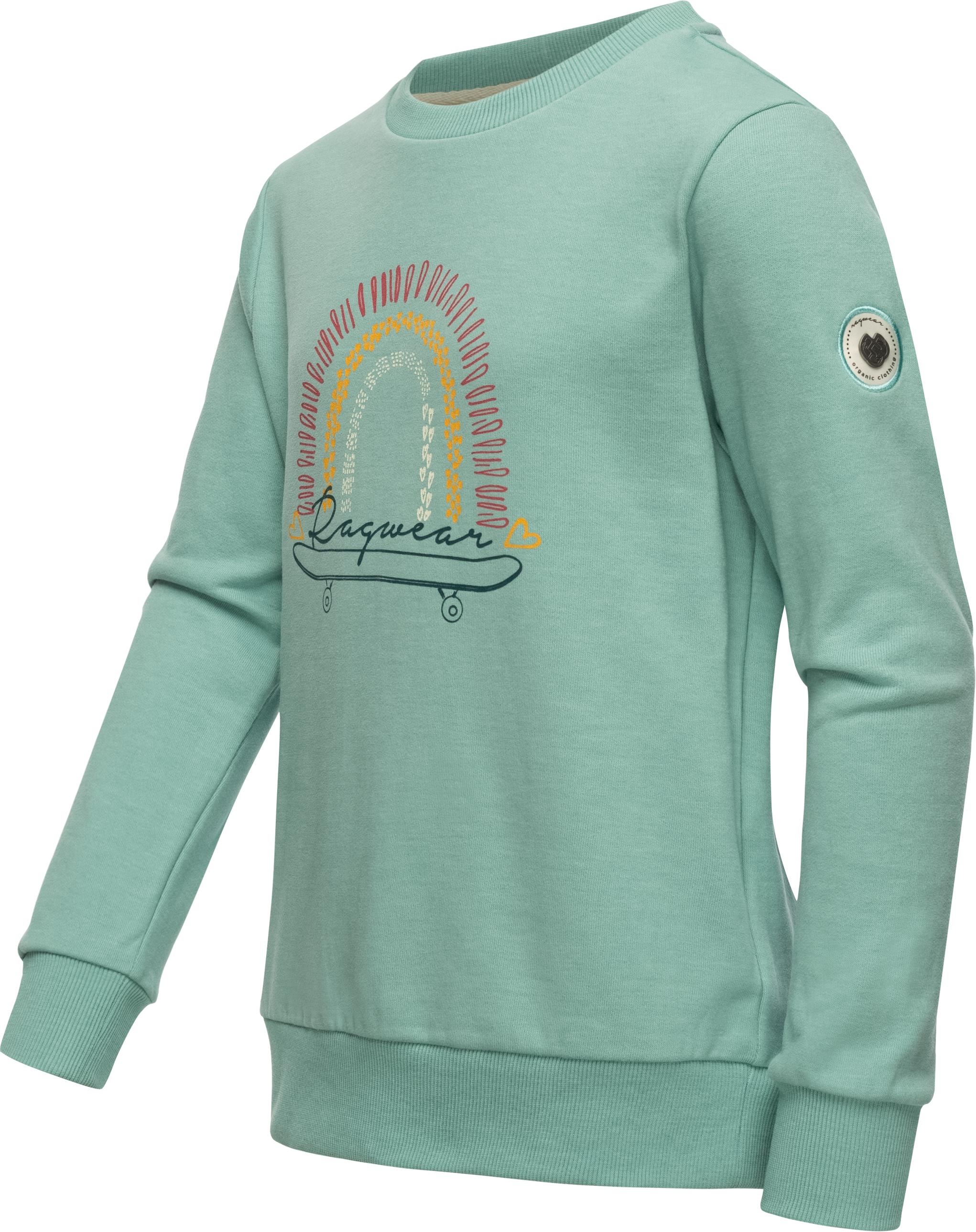 stylisches | Ragwear Mädchen Print coolem kaufen Sweatshirt »Evka Sweater BAUR mit Print Organic«,