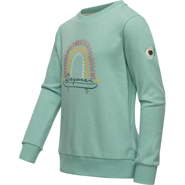 Print Organic«, Sweater stylisches Sweatshirt BAUR kaufen mit Print coolem | Ragwear Mädchen »Evka
