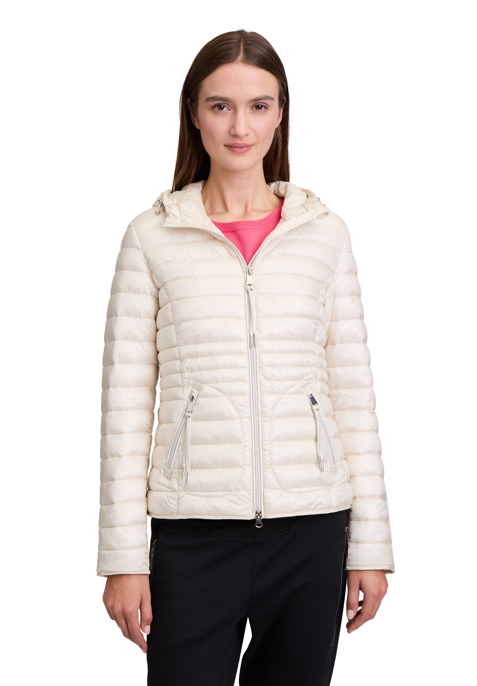 Cartoon Steppjacke "Damen Steppjacke mit Reißverschlusstaschen" mit Kapuze günstig online kaufen