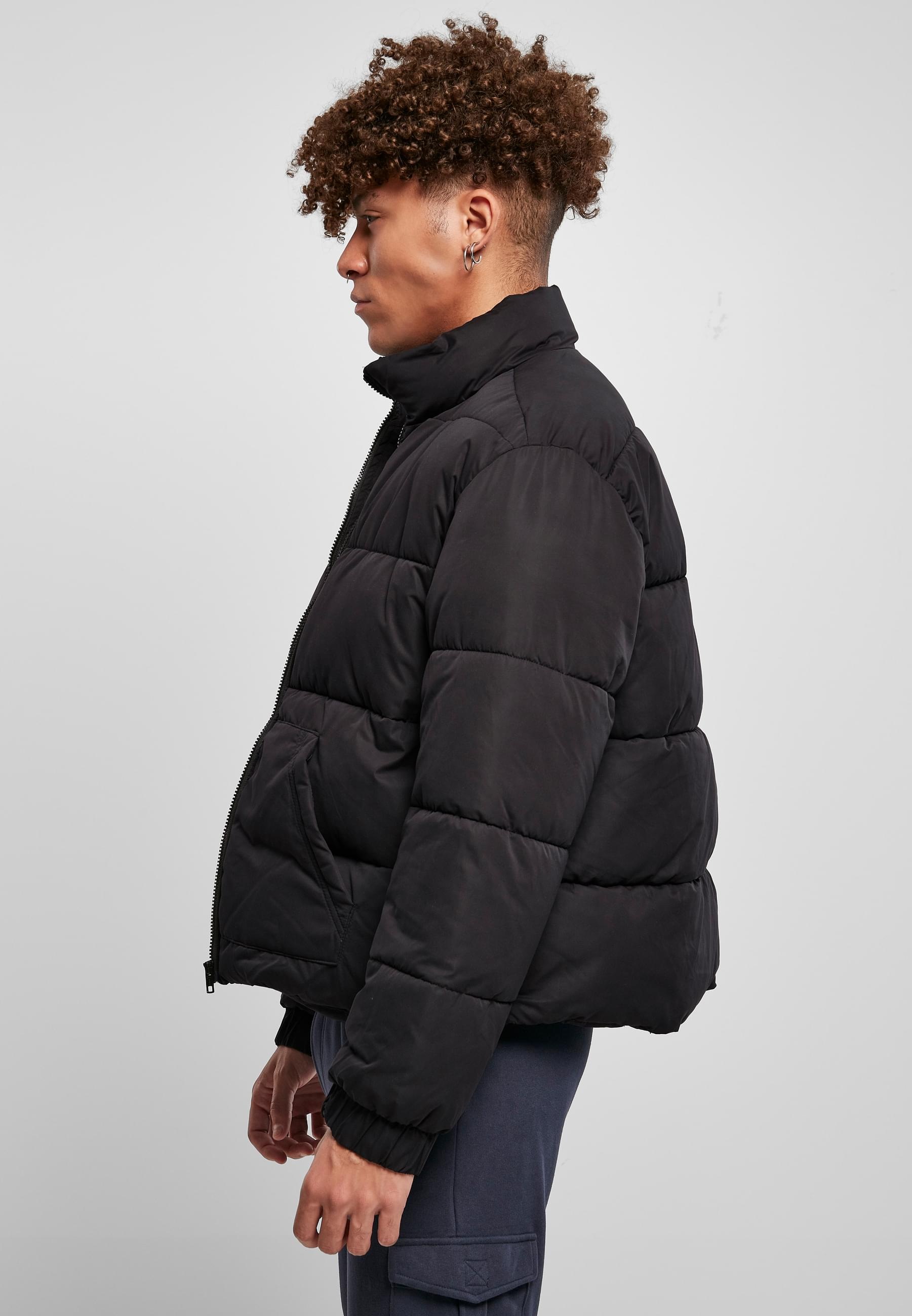 URBAN CLASSICS Winterjacke »Urban Classics Herren Cropped Down Jacket«, (1 St.), ohne Kapuze