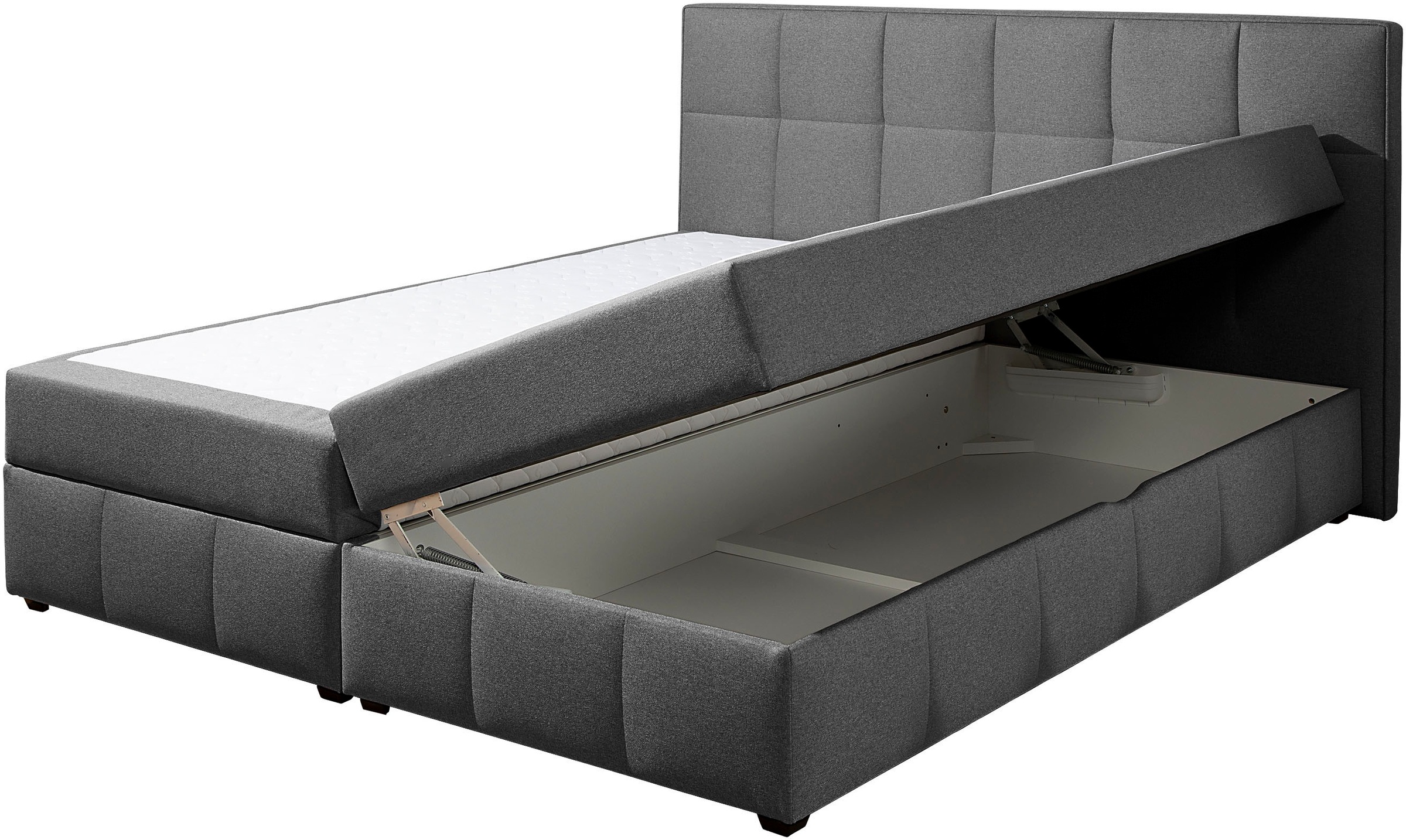 Home affaire Boxbett »Niemes inkl. Bettkasten und Topper, auch in Überlänge erhältlich« Boxbett mit Bettkasten, inkl. Topper