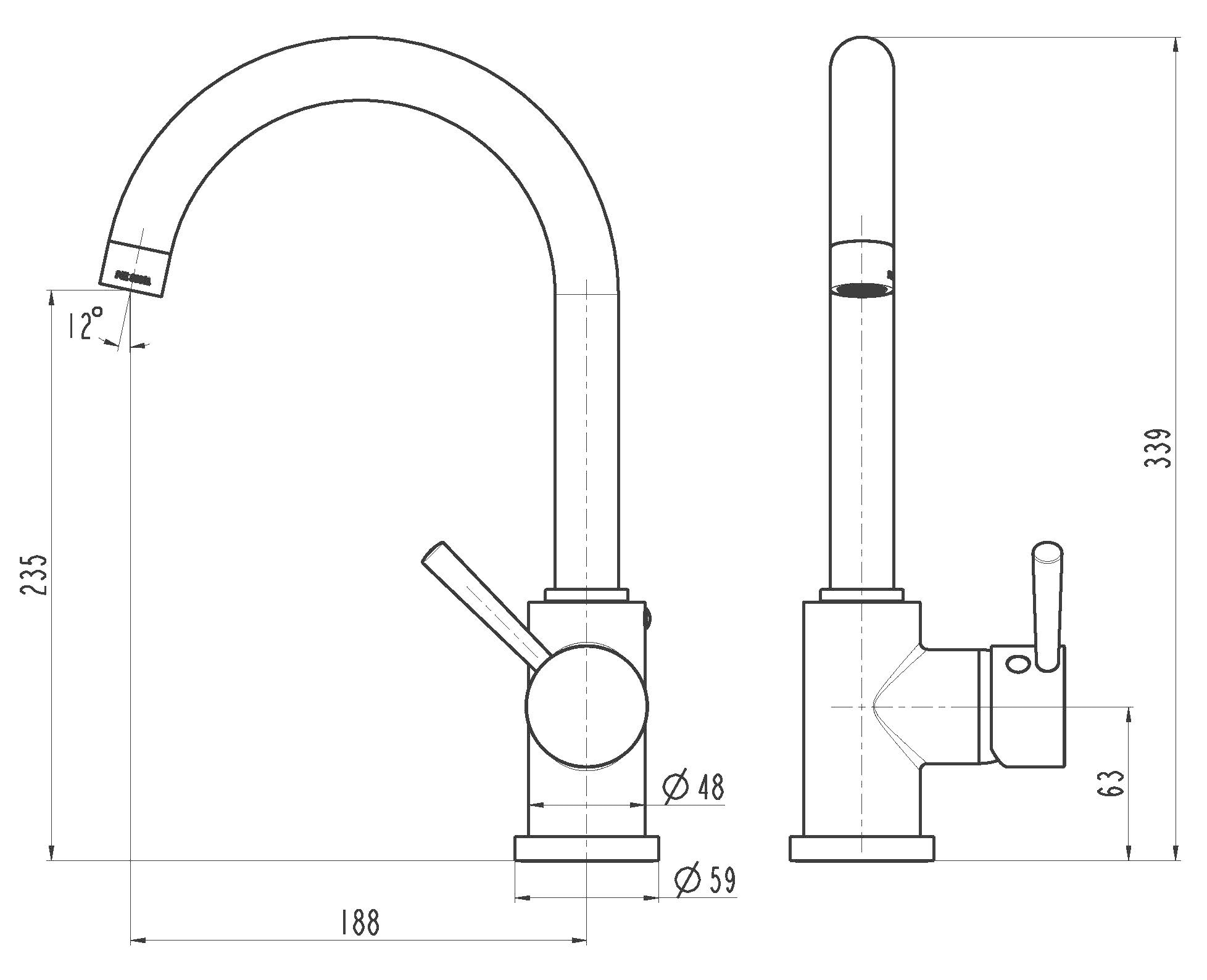 Schütte Spültischarmatur »UNICORN«, (Mischbatterie)