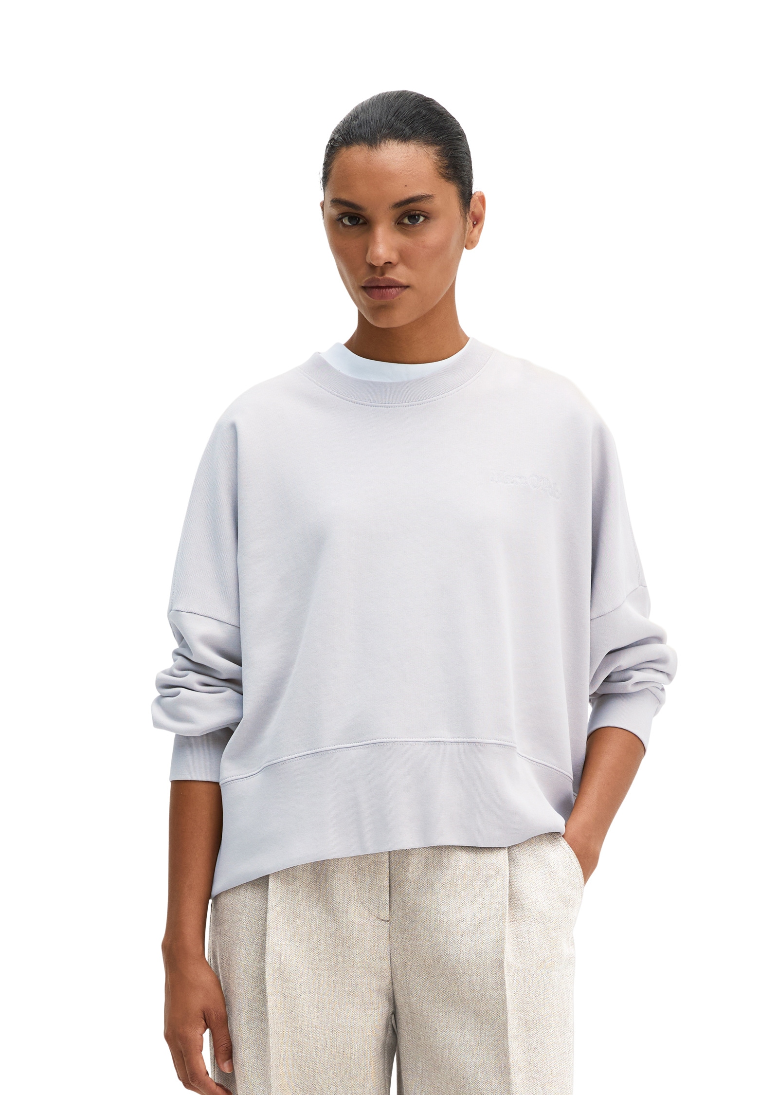 Marc O'Polo Sweatshirt »mit recycelter Baumwolle«
