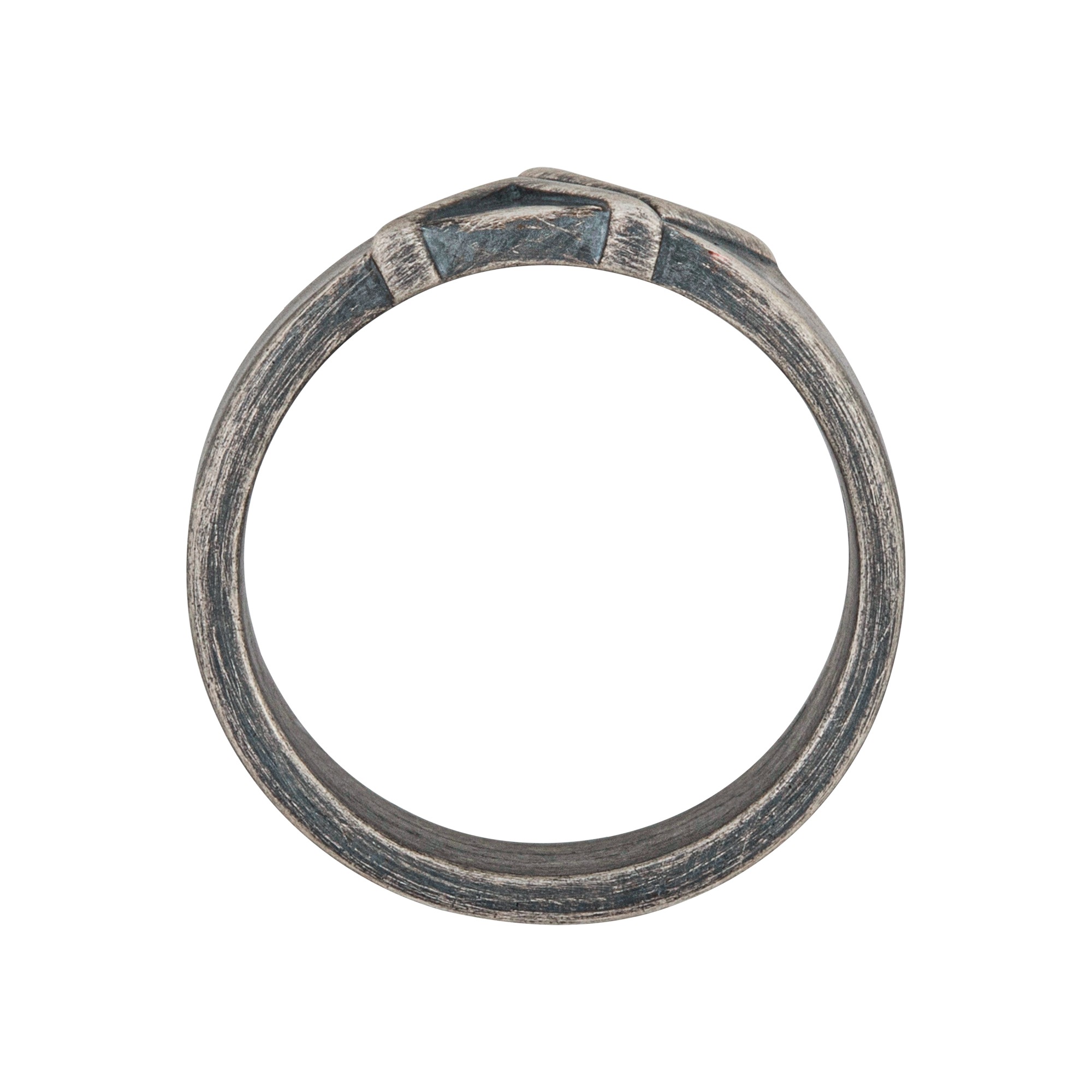 CAÏ Fingerring »925/- Sterling Silber matt oxidiert Dreieck« | BAUR