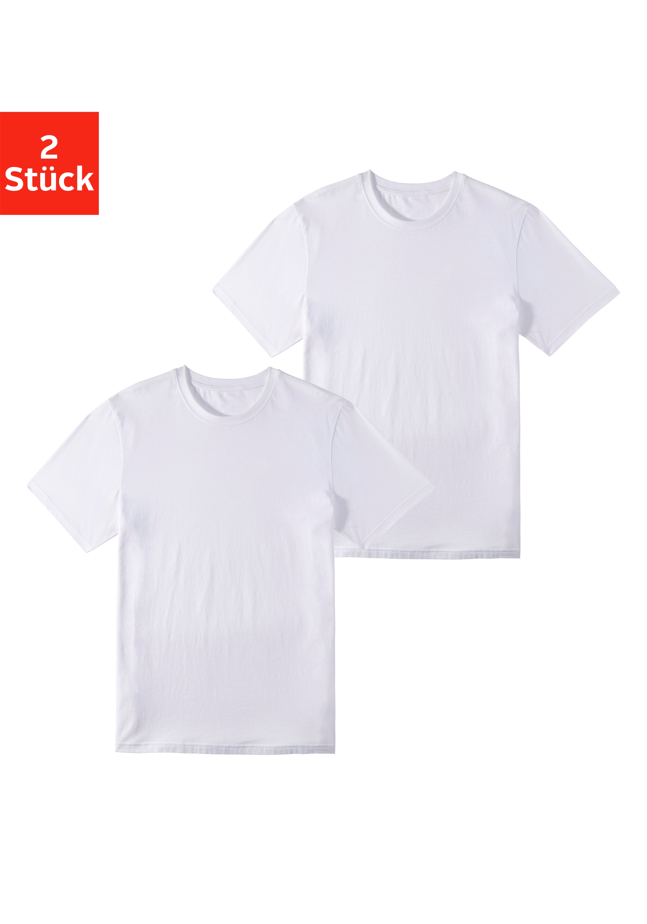 John Devin T-Shirt, 2 Stk. aus angenehmer Baumwollqualität günstig online kaufen