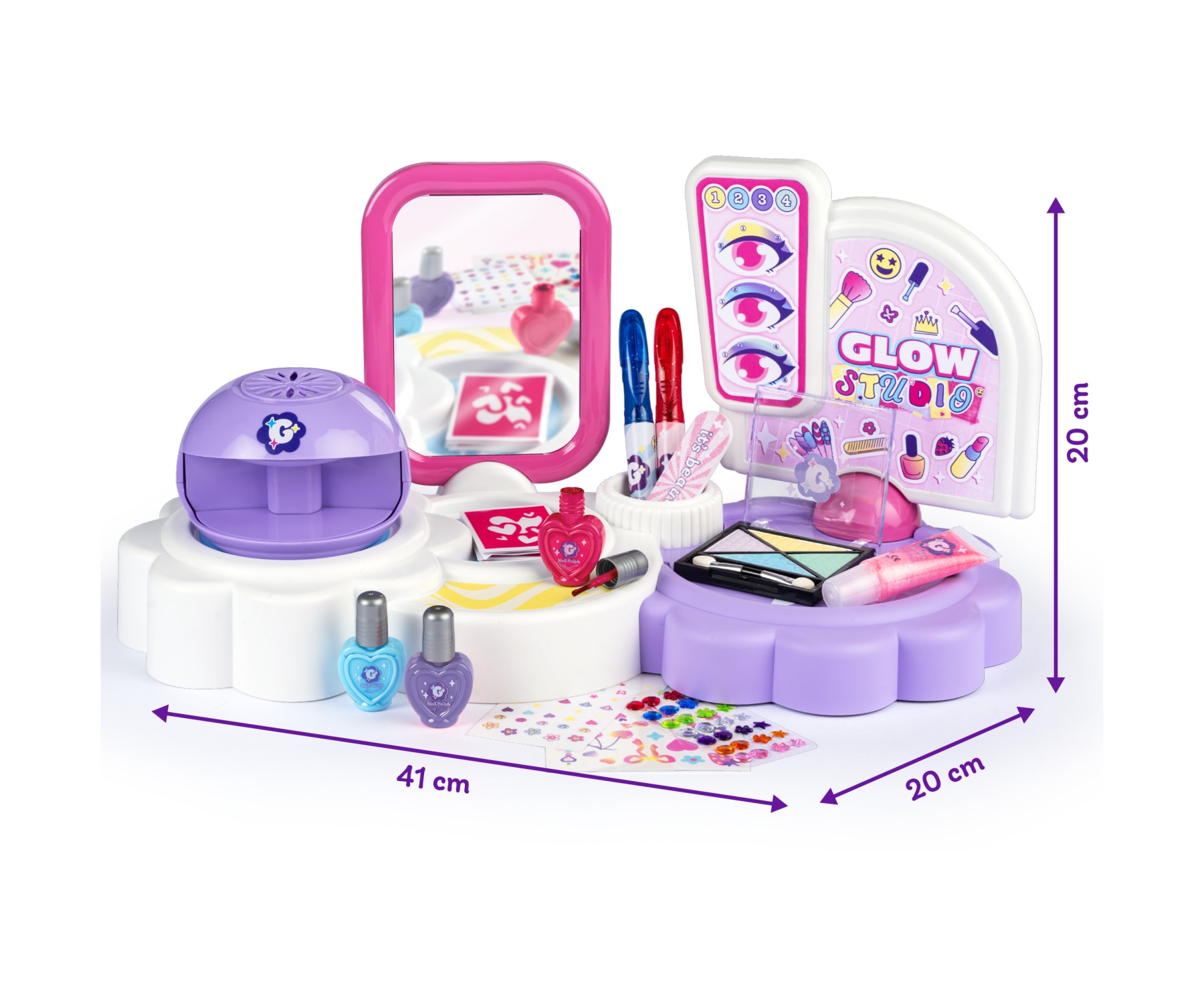 Smoby Kreativset »Glam 3-in-1 Glow Station« Made in Europe