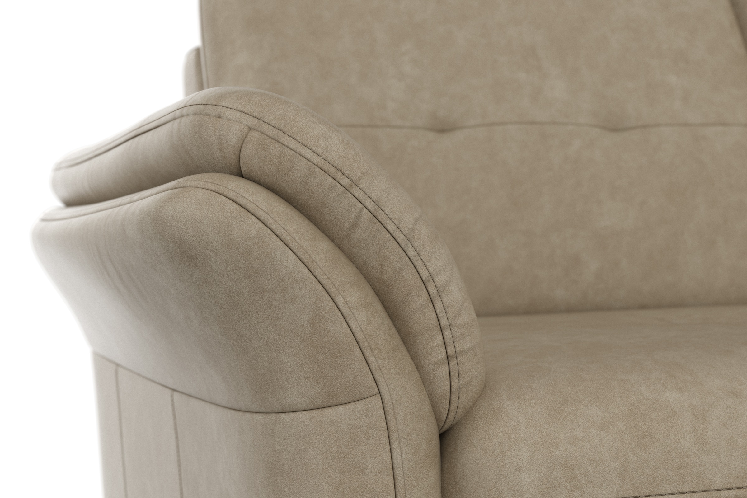 sit&more 3-Sitzer »Göteborg«, inklusive Sitztiefenverstellung und Federkern