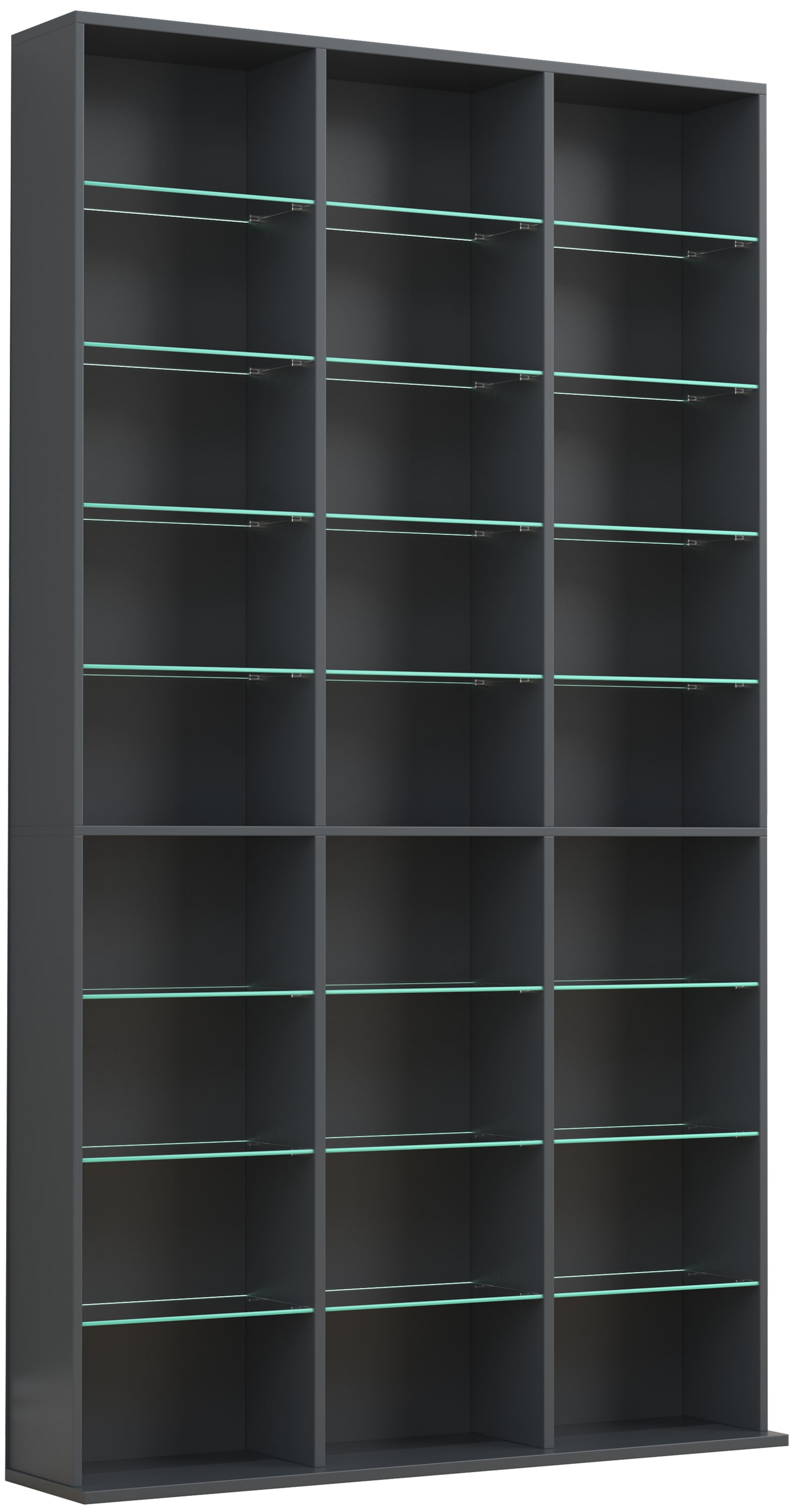VCM Standregal »VCM Holz CD DVD Standregal Bücherregal Raumteiler Deko Regal Glas Zilas XL«