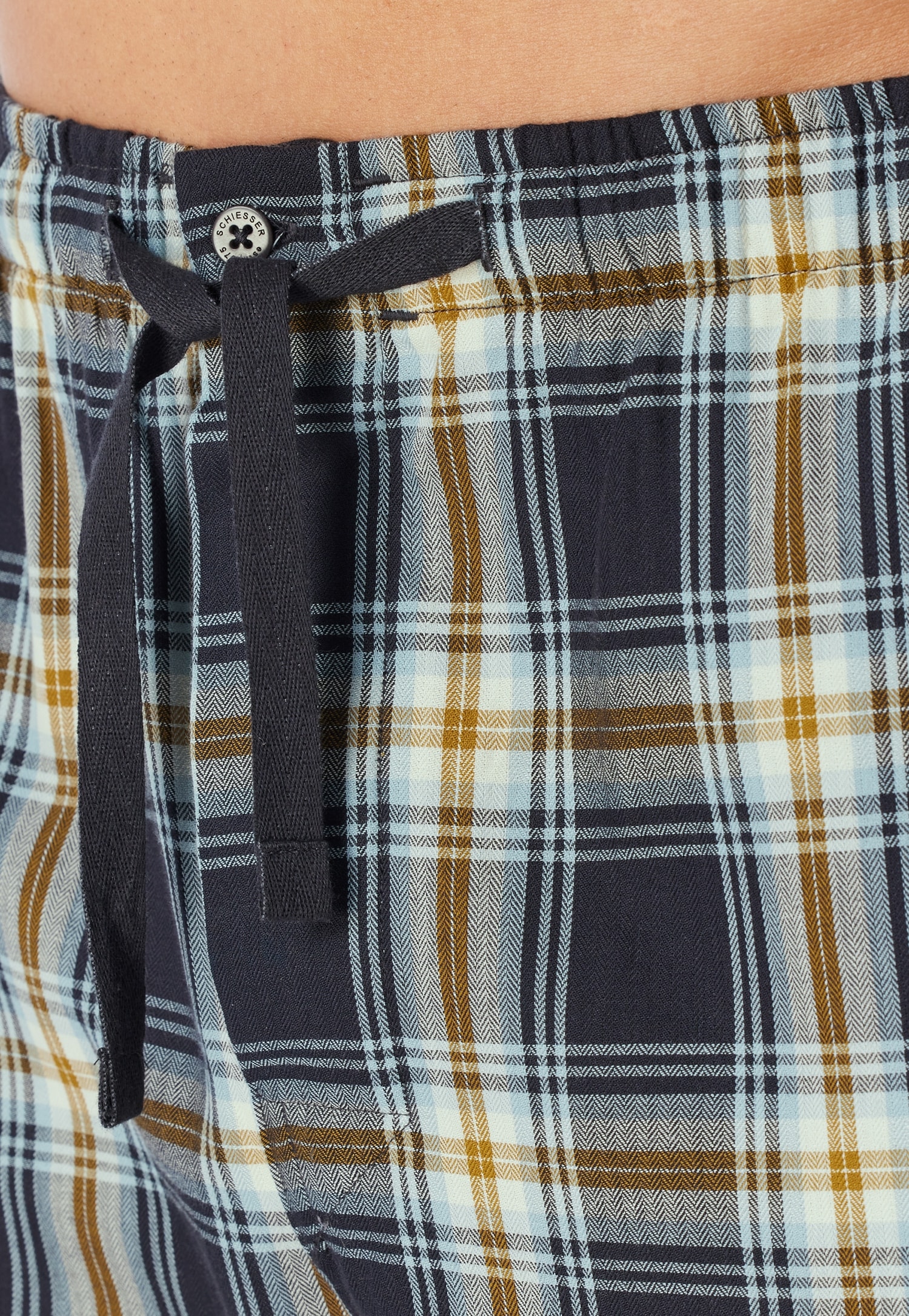 Schiesser Pyjamahose »Mix + Relax«  funktionale Knopfleiste, Bindeband, seitliche Taschen