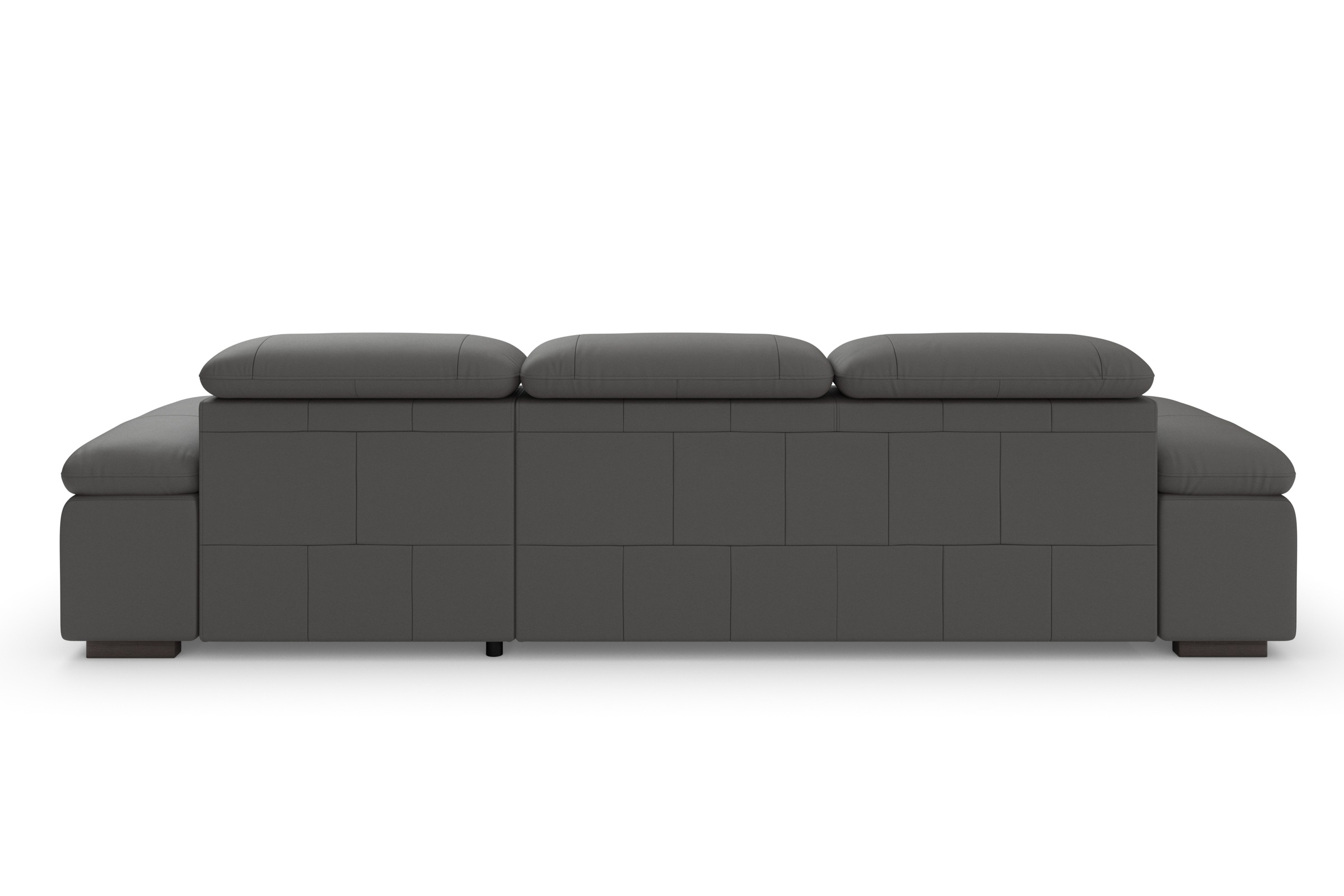Ecksofa HOME AFFAIRE "Alberto L-Form", braun (mokka), B:286cm H:73cm T:174cm, Luxus-Microfaser Lederoptik (100% Polyester);Luxus-Microfaser ALTARA NUBUCK (100% Polyester);Luxus-Microfaser weich (90% Polyester, 10% Polyamid);Microfaser Antiklederoptik, Sof 6