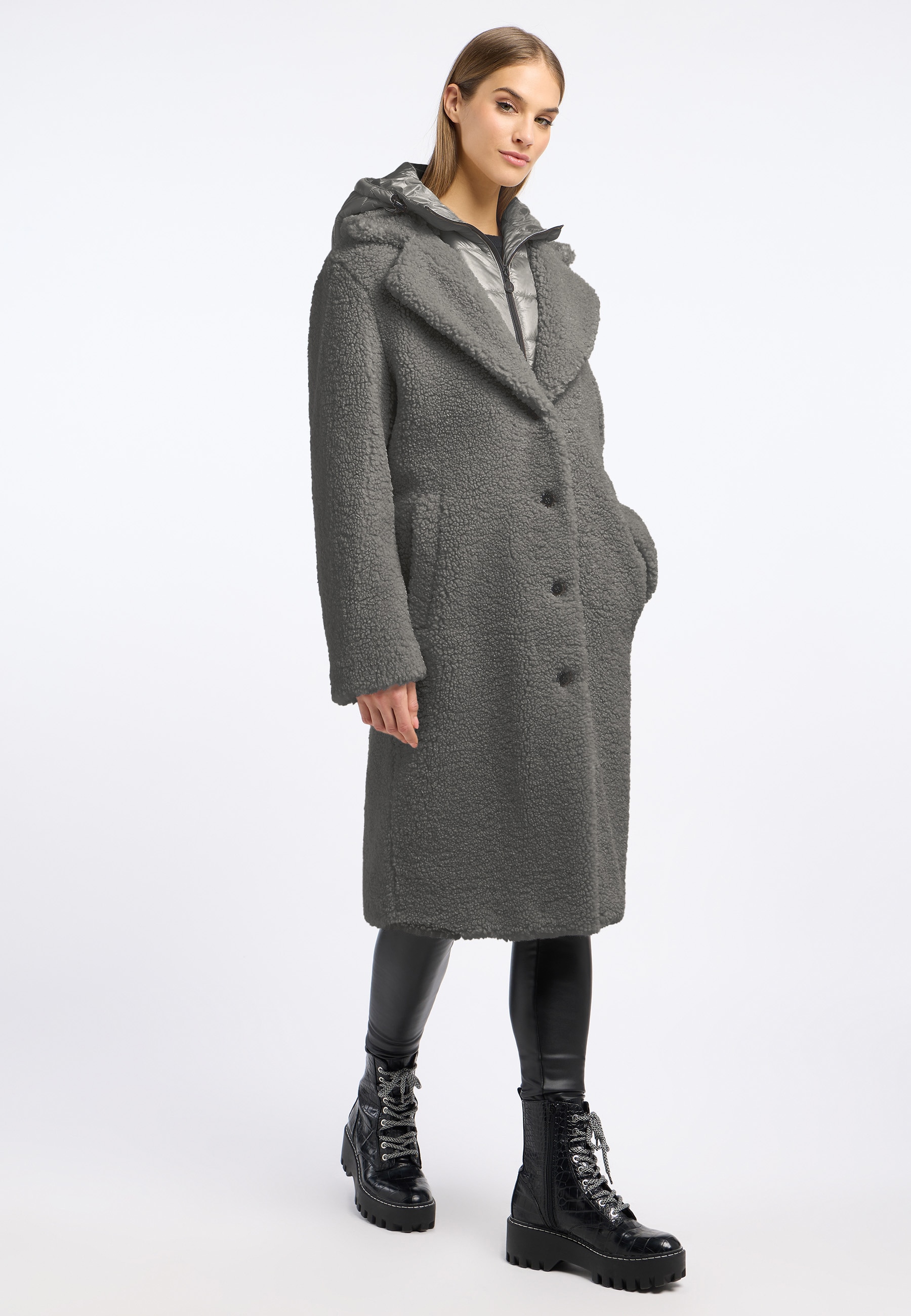 Frieda & Freddies Fellimitatmantel »Fake Fur Coat / Gine2«