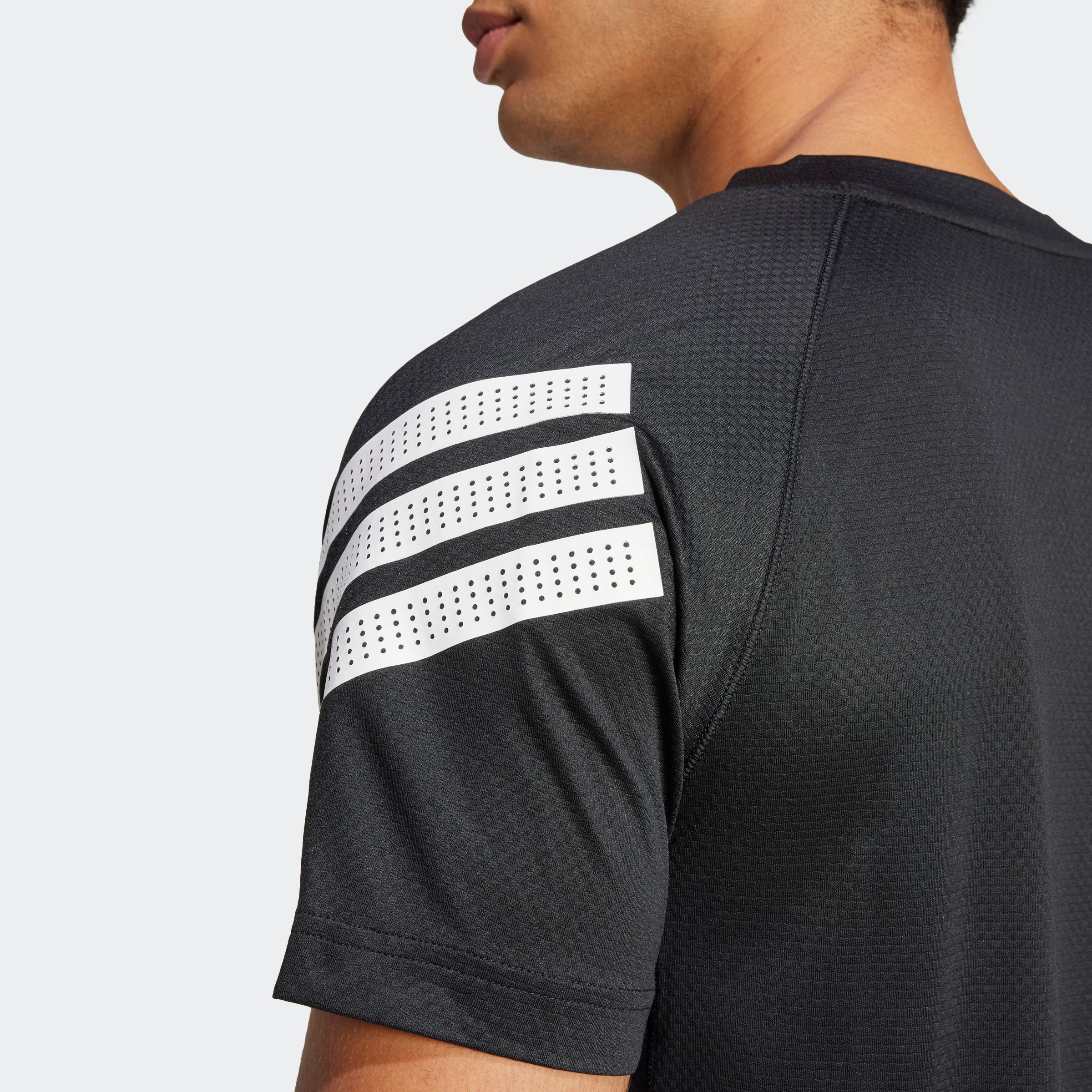 Thumbnail - adidas Performance "GYM+ 3S TEE" schmale Passform, mit CLIMACOOL Technologie