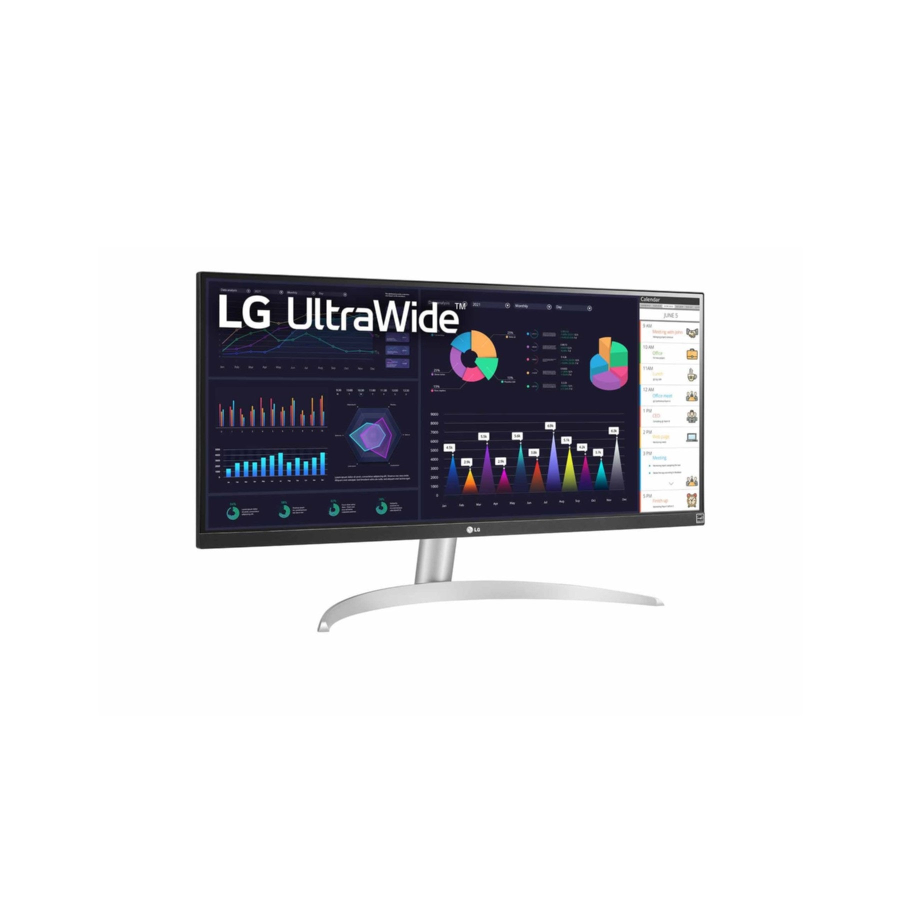 LG Curved-Gaming-LED-Monitor »29WQ600«, 73 cm/29 Zoll, 2560 x 1080 px, Full HD, 5 ms Reaktionszeit, 250 Hz