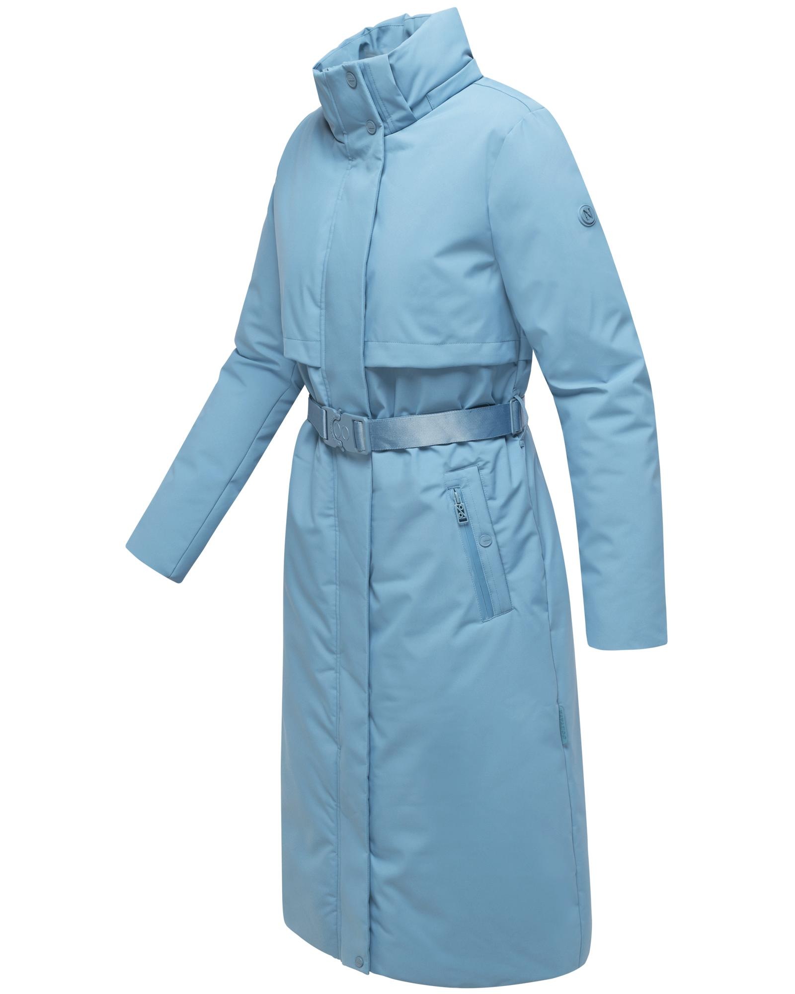 Navahoo Wintermantel »Waldbummler 14«, Wasserdichter Winterparka mit Kapuze und Taillengürtel